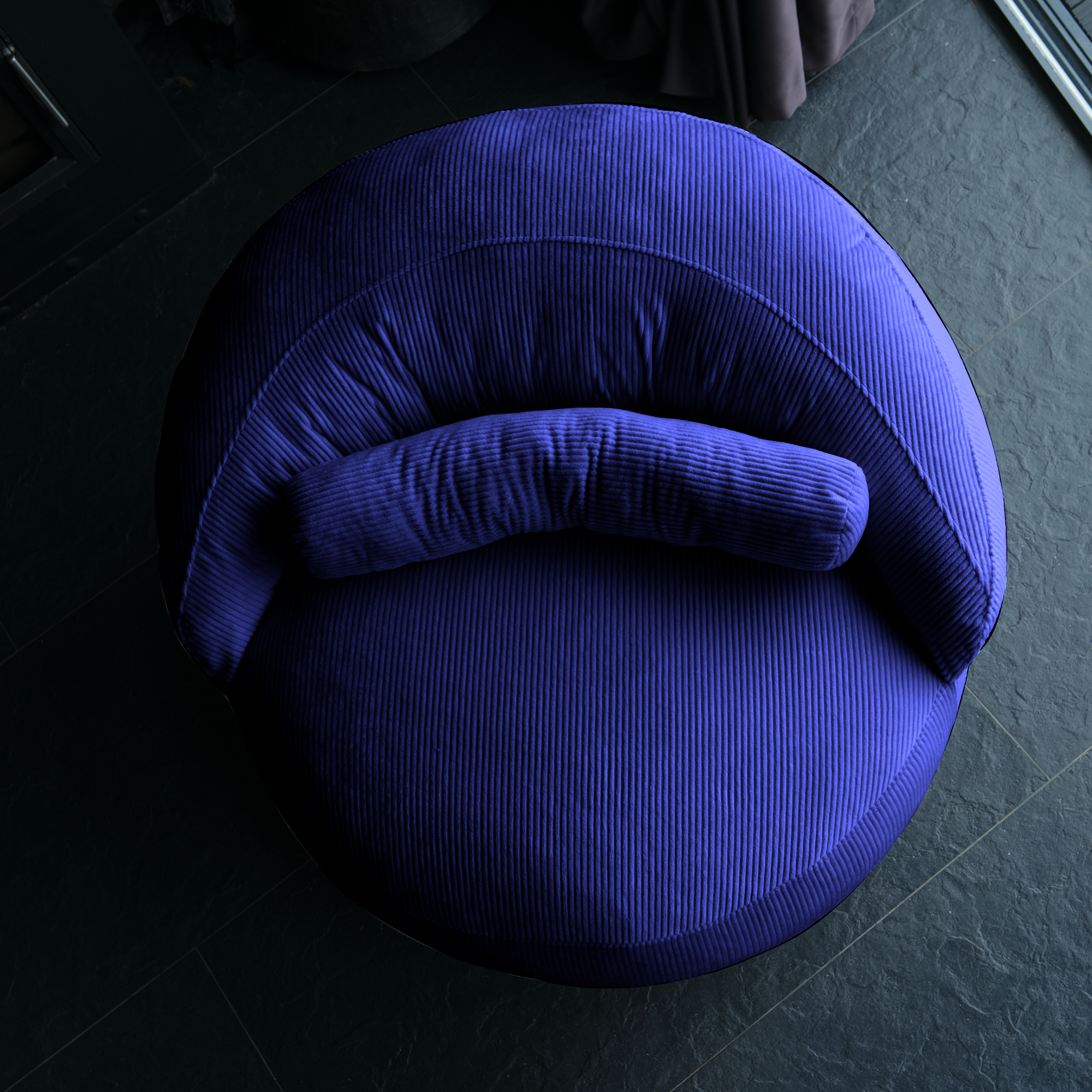 FELIXX Velvet Comfy Modern Pouf - Brick