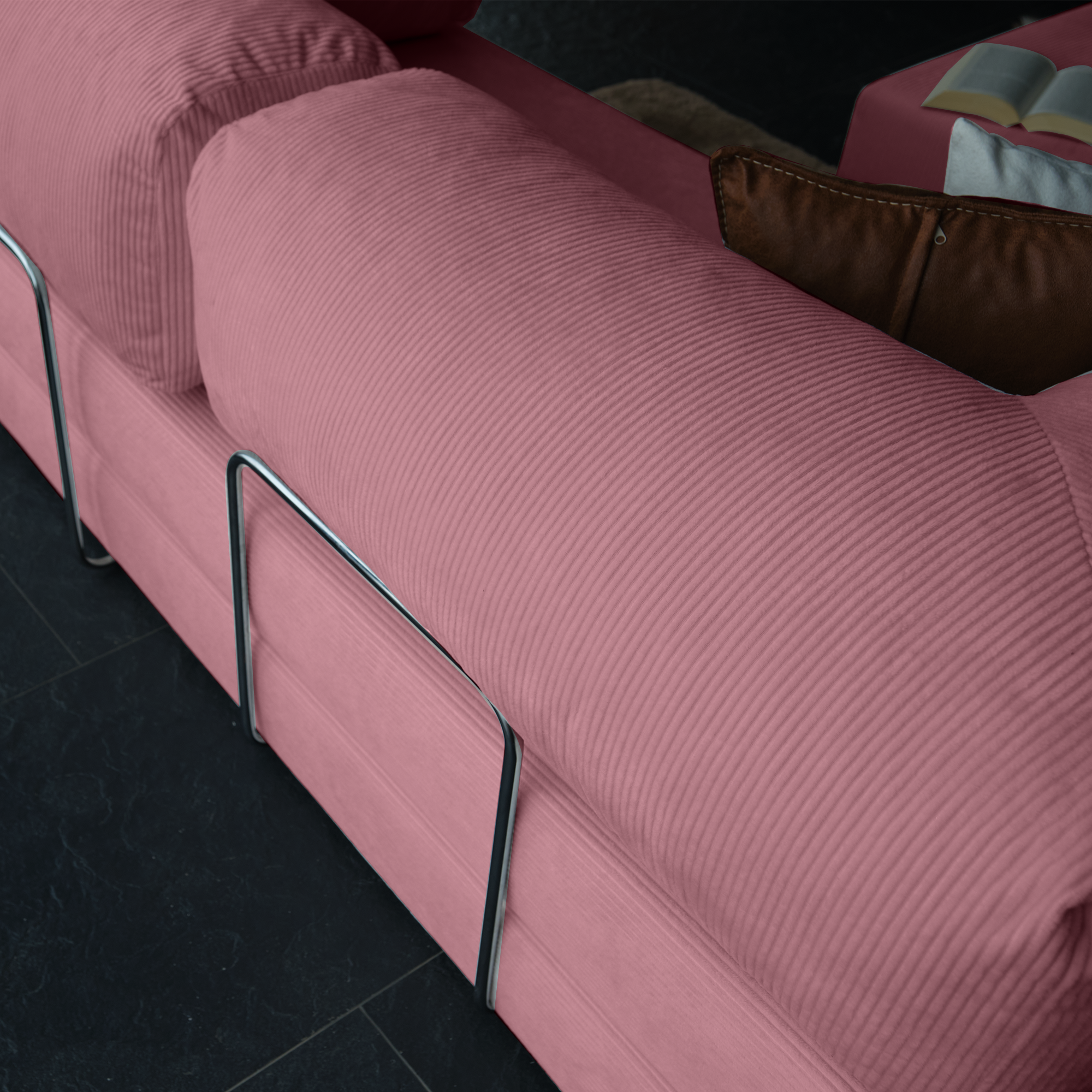 Teddy Corner Sofa Bed- Mustard