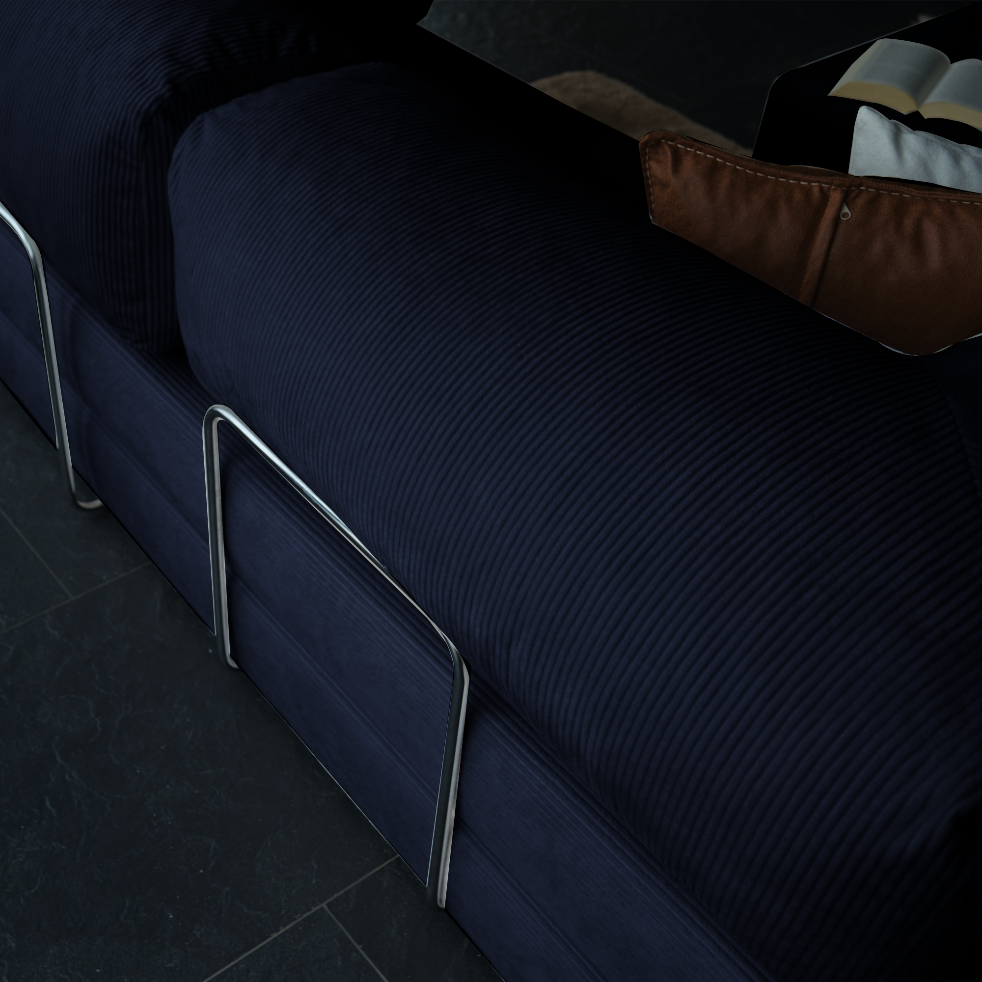 Teddy Corner Sofa Bed- Mustard