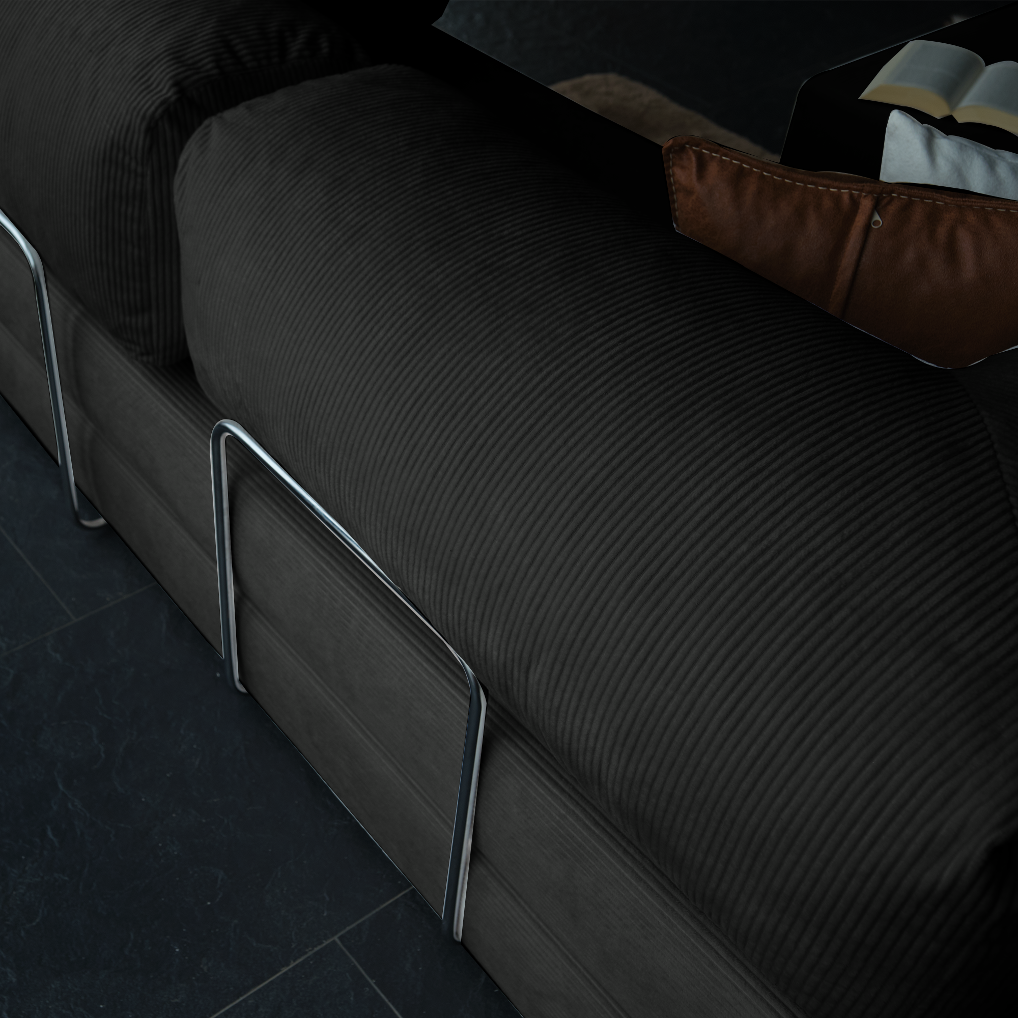 Teddy Corner Sofa Bed- Mustard