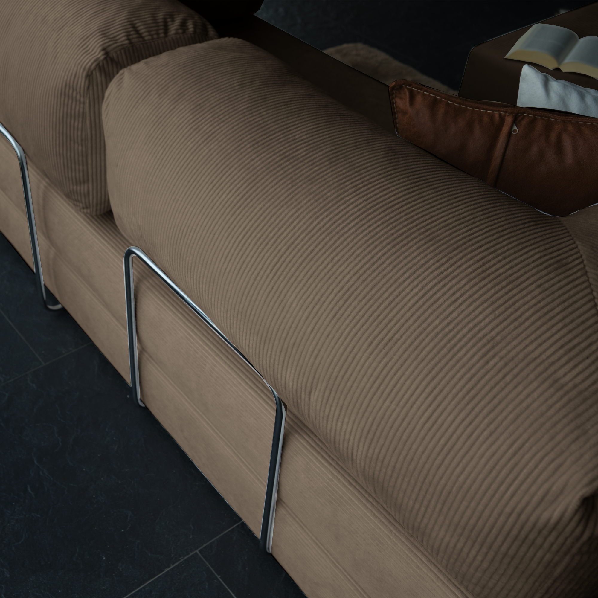 Teddy Corner Sofa Bed- Mustard