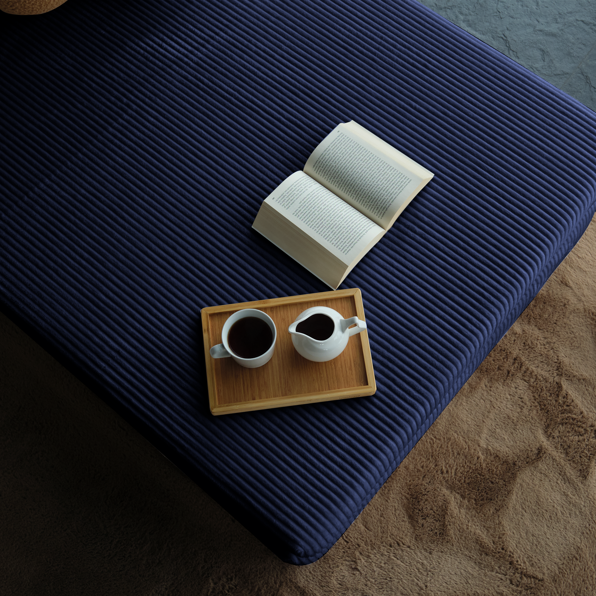 L Form Ultra Comfort Velvet Sofa - Brick