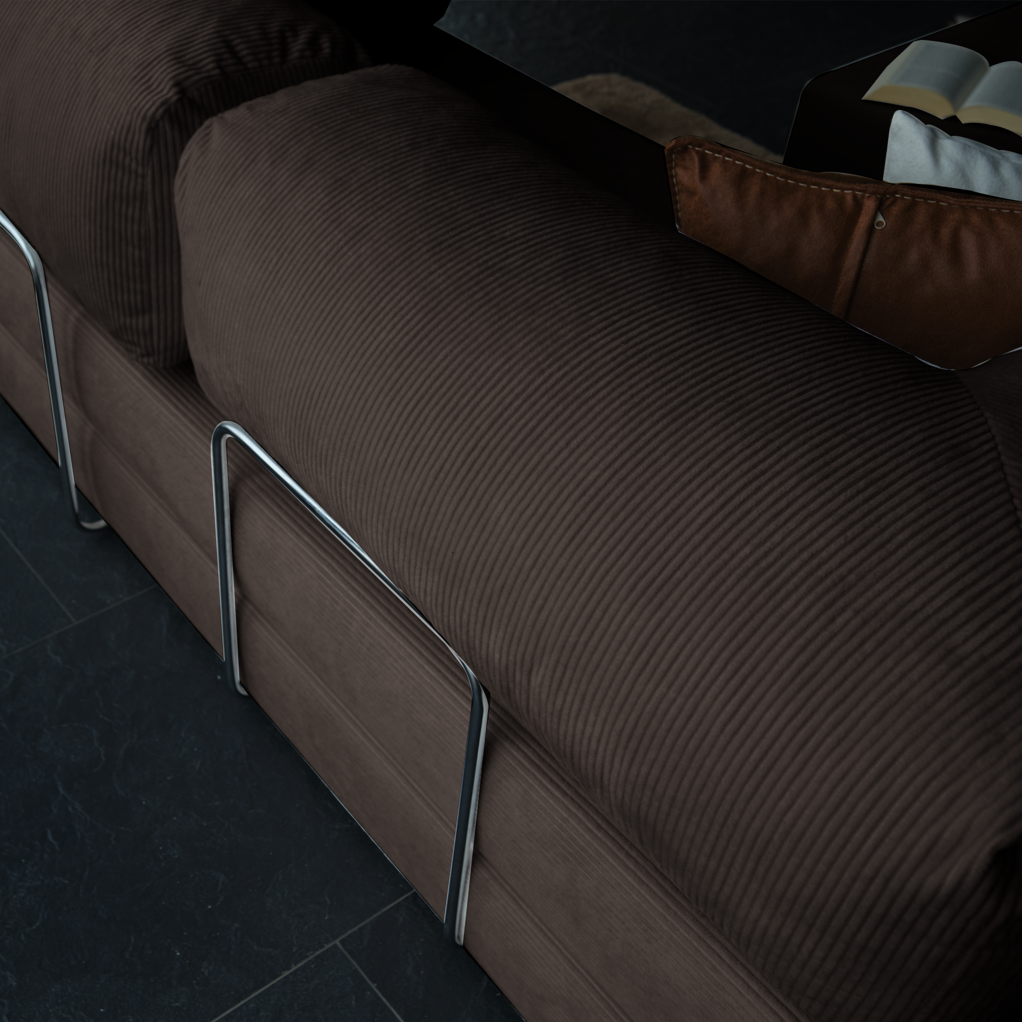 Teddy Corner Sofa Bed- Mustard