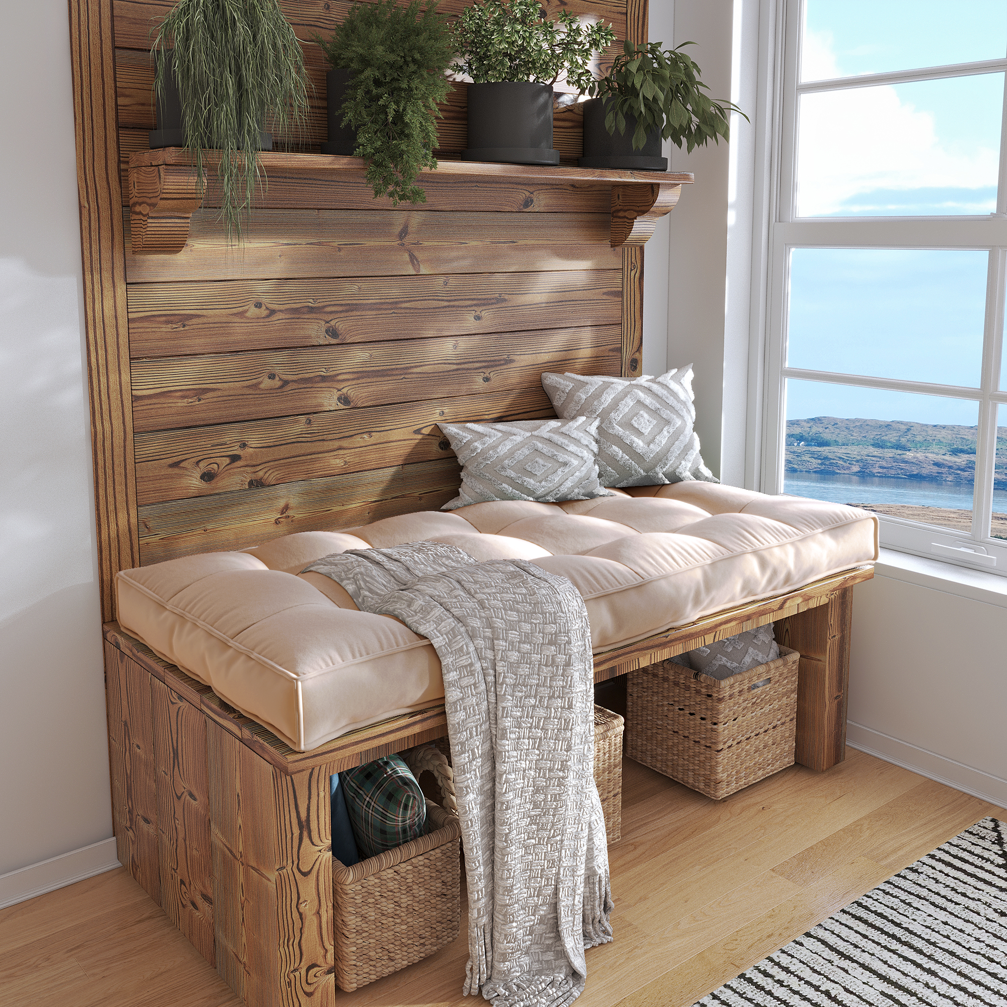 Create a Cozy Nook With a Custom Bench Cushion Tailored For Perfect Comfort.