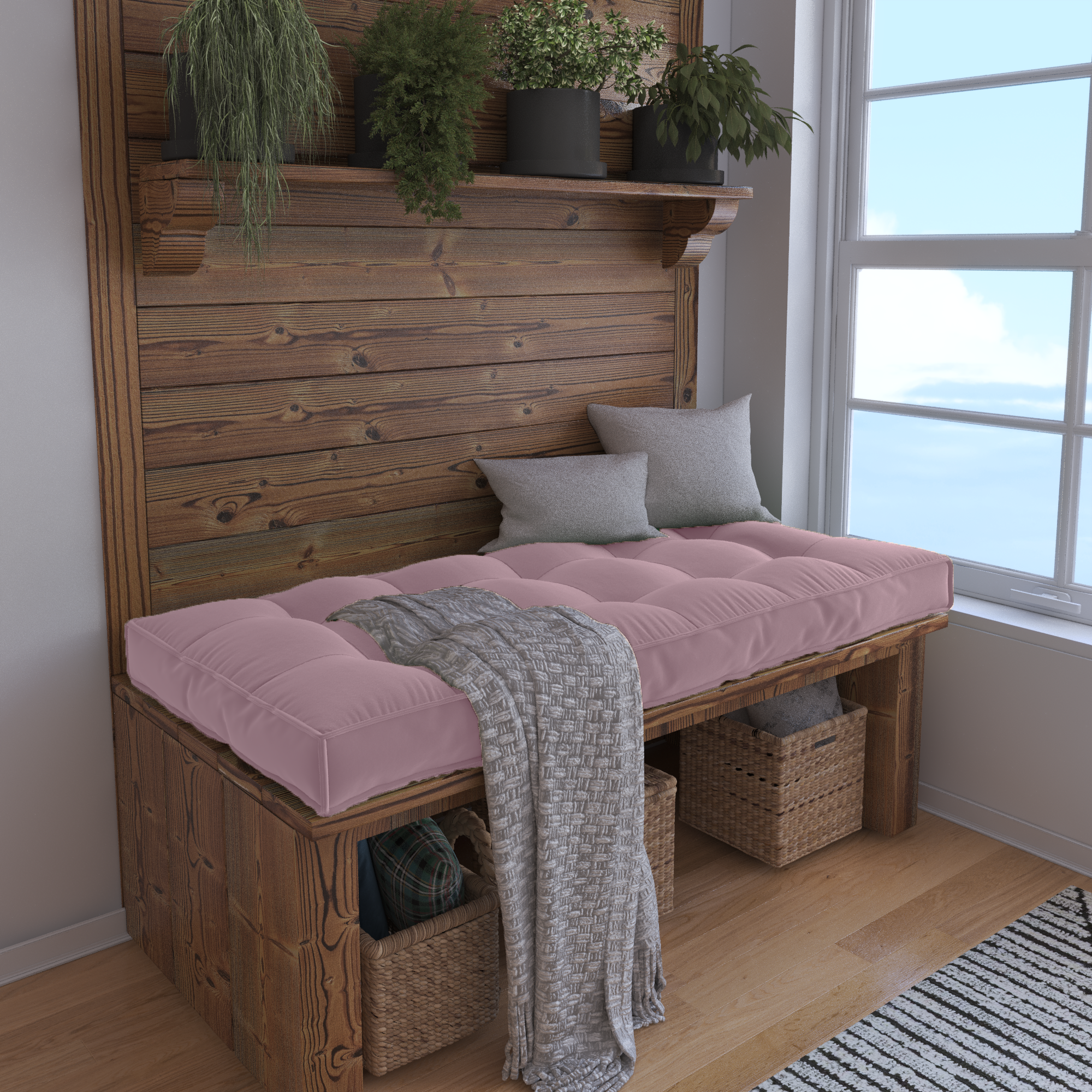 Create a Cozy Nook With a Custom Bench Cushion Tailored For Perfect Comfort.