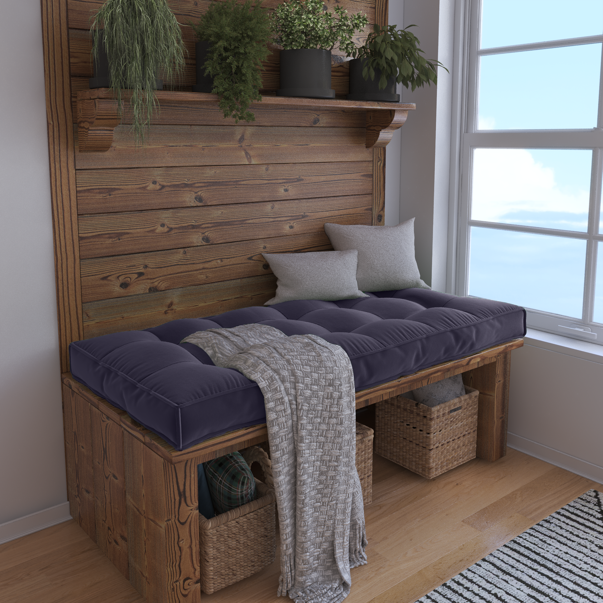 Create a Cozy Nook With a Custom Bench Cushion Tailored For Perfect Comfort.