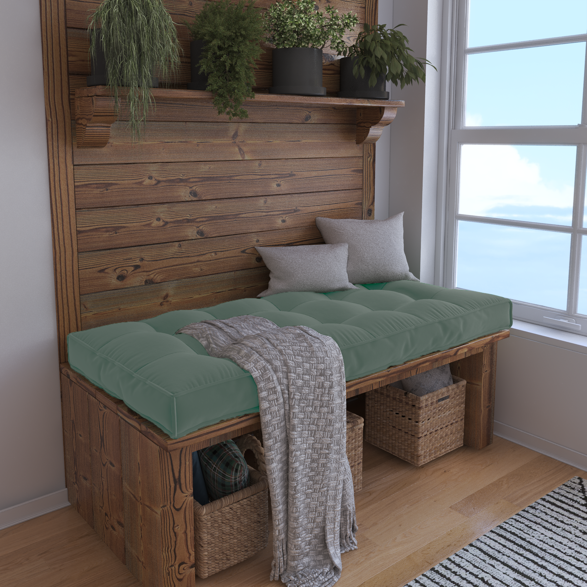 Create a Cozy Nook With a Custom Bench Cushion Tailored For Perfect Comfort.