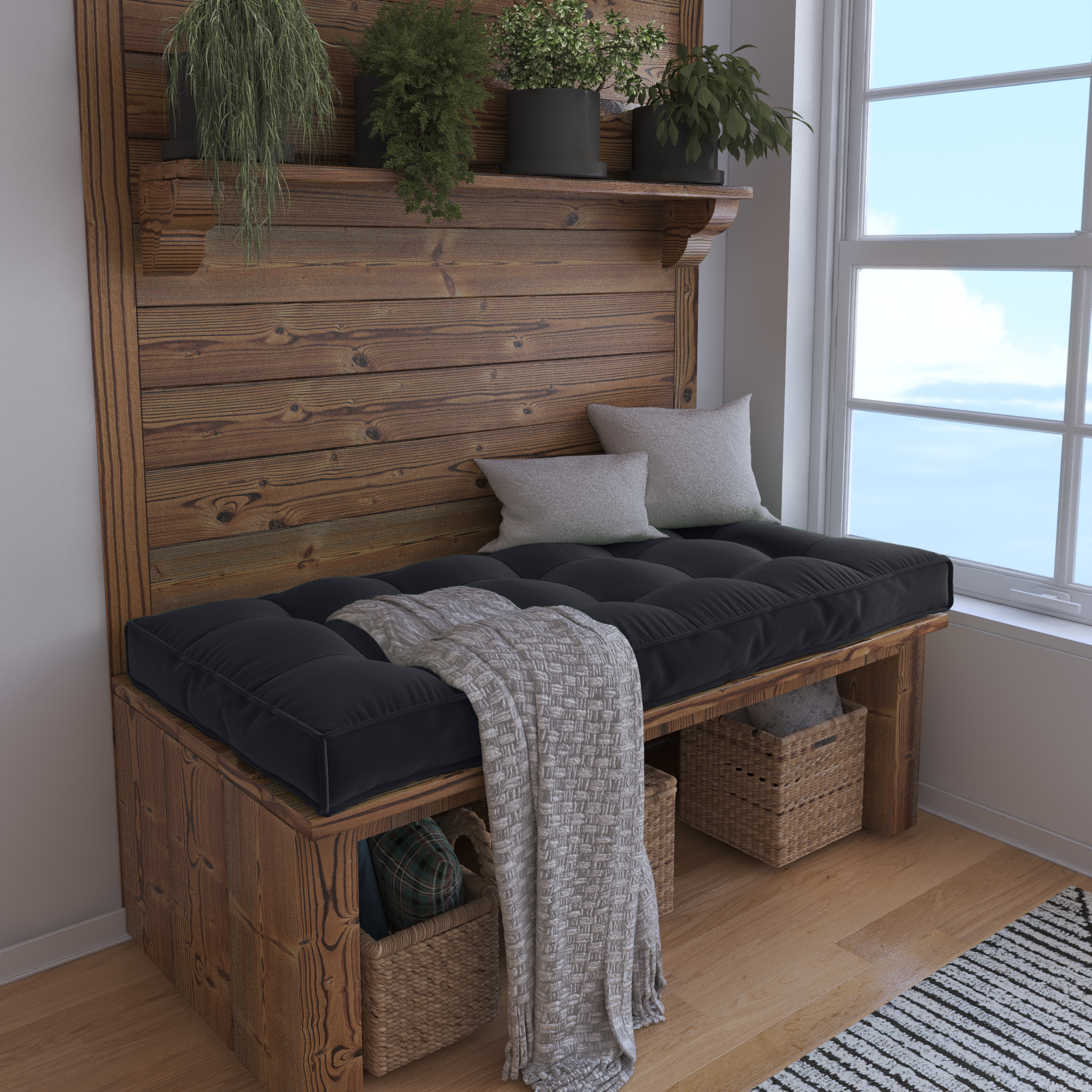 Create a Cozy Nook With a Custom Bench Cushion Tailored For Perfect Comfort.