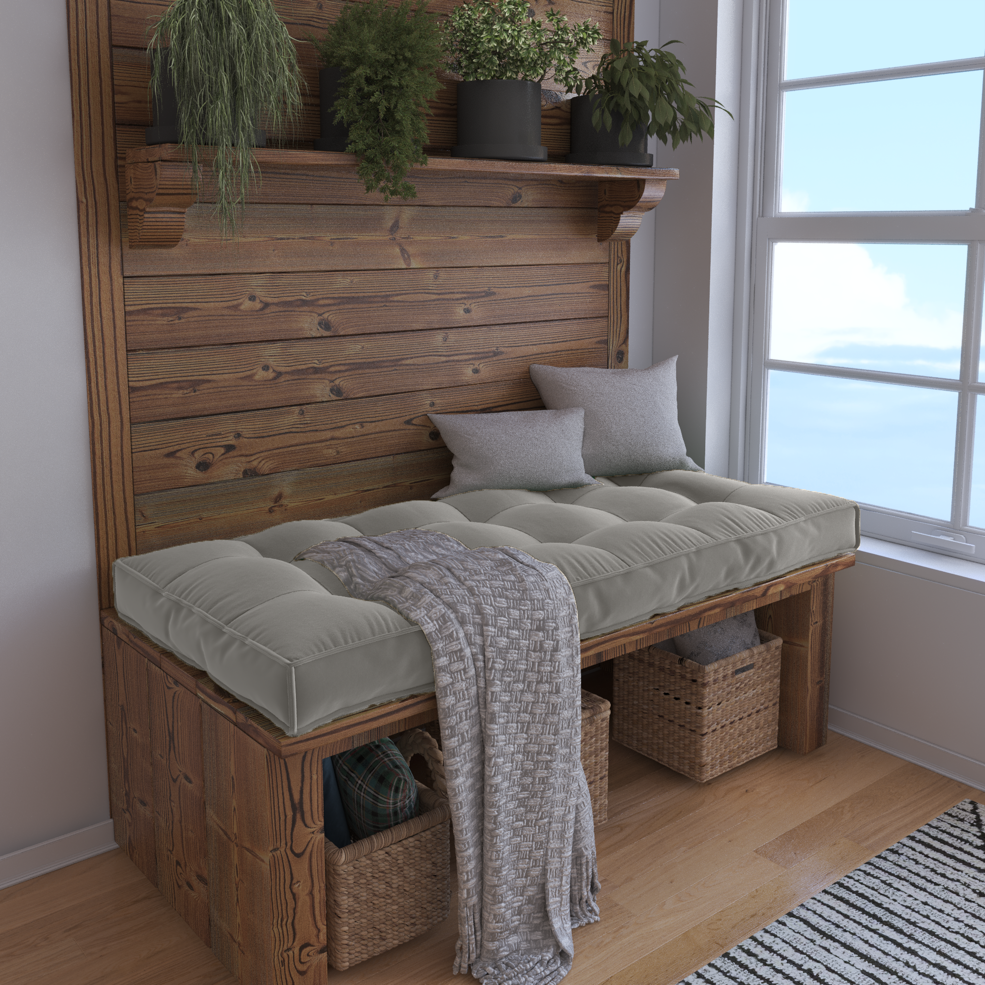 Create a Cozy Nook With a Custom Bench Cushion Tailored For Perfect Comfort.