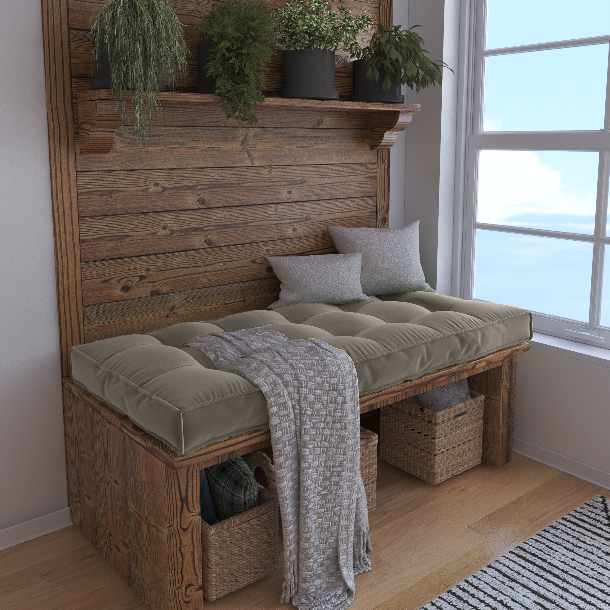 Create a Cozy Nook With a Custom Bench Cushion Tailored For Perfect Comfort.