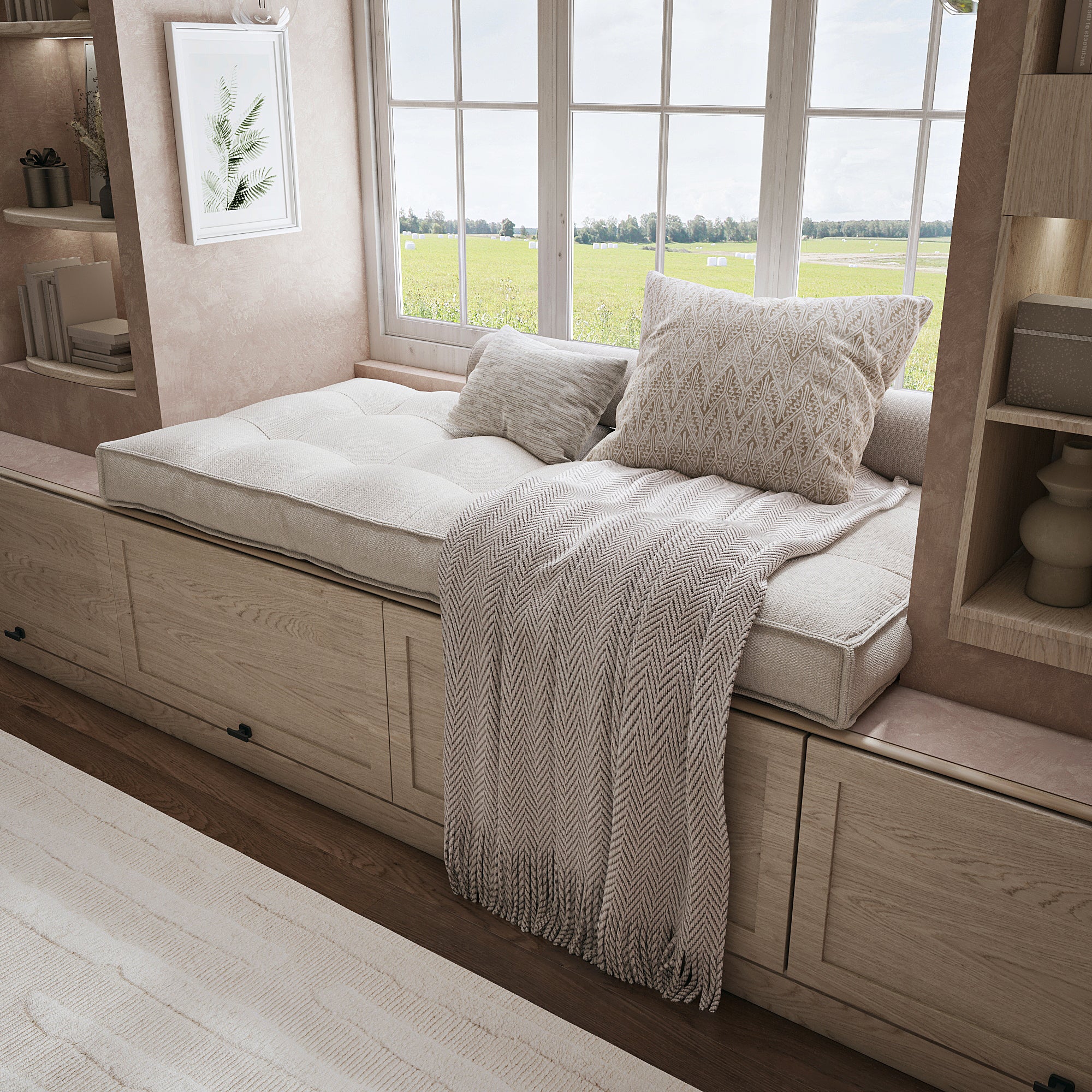 Create a Cozy Nook With a Custom Bench Cushion Tailored For Perfect Comfort.
