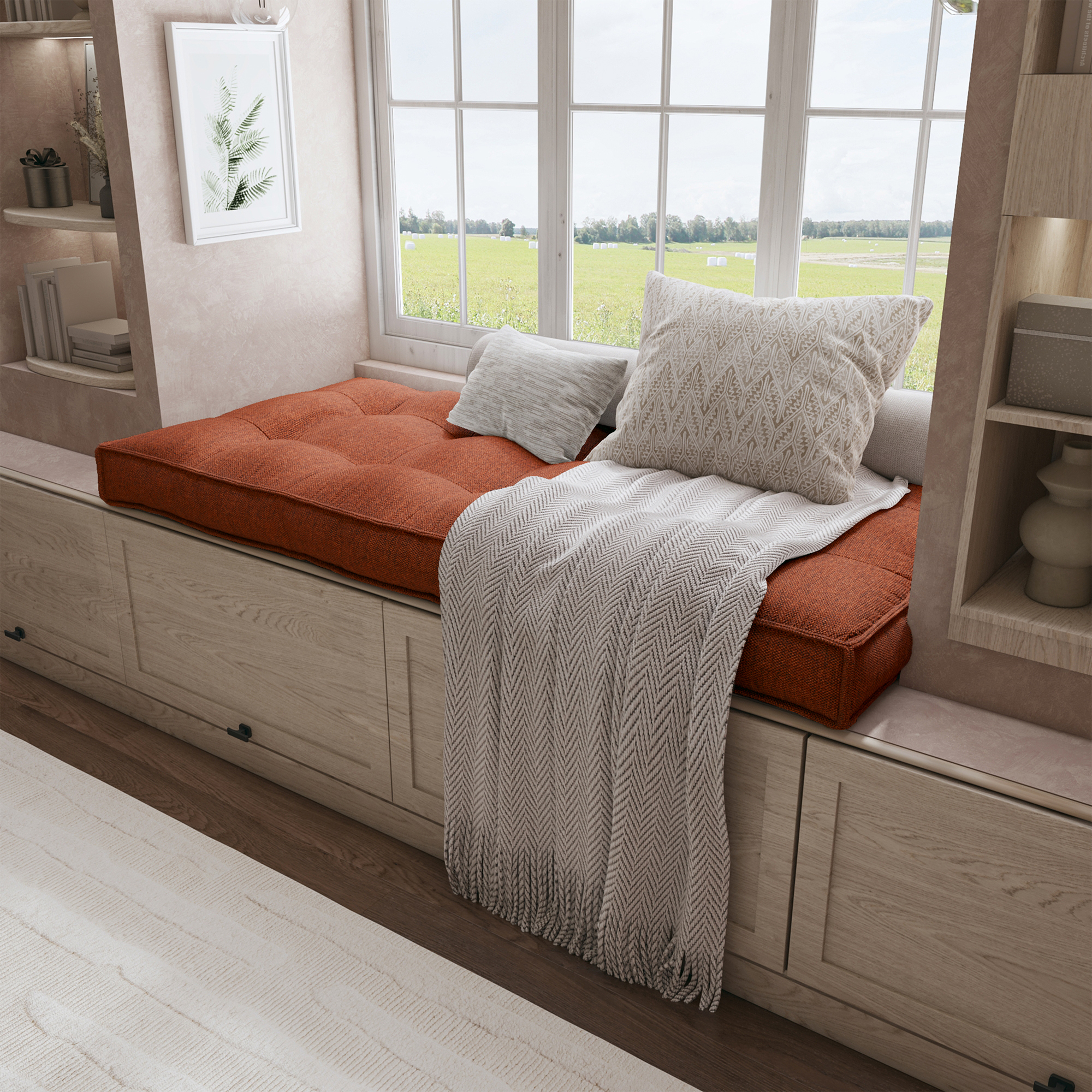 Create a Cozy Nook With a Custom Bench Cushion Tailored For Perfect Comfort.