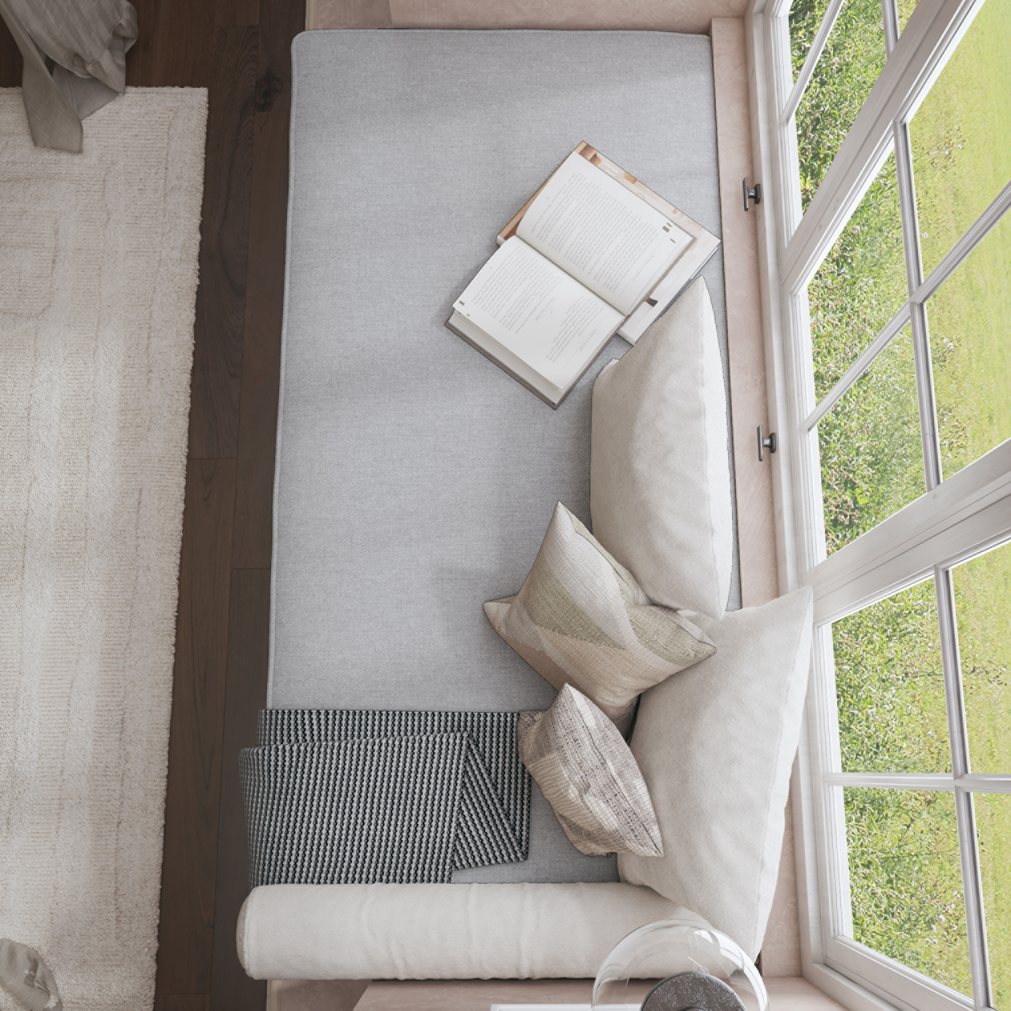 Farmhouse Flat Bench Cushion Transforms Your Dining Bench With Rustic Style.