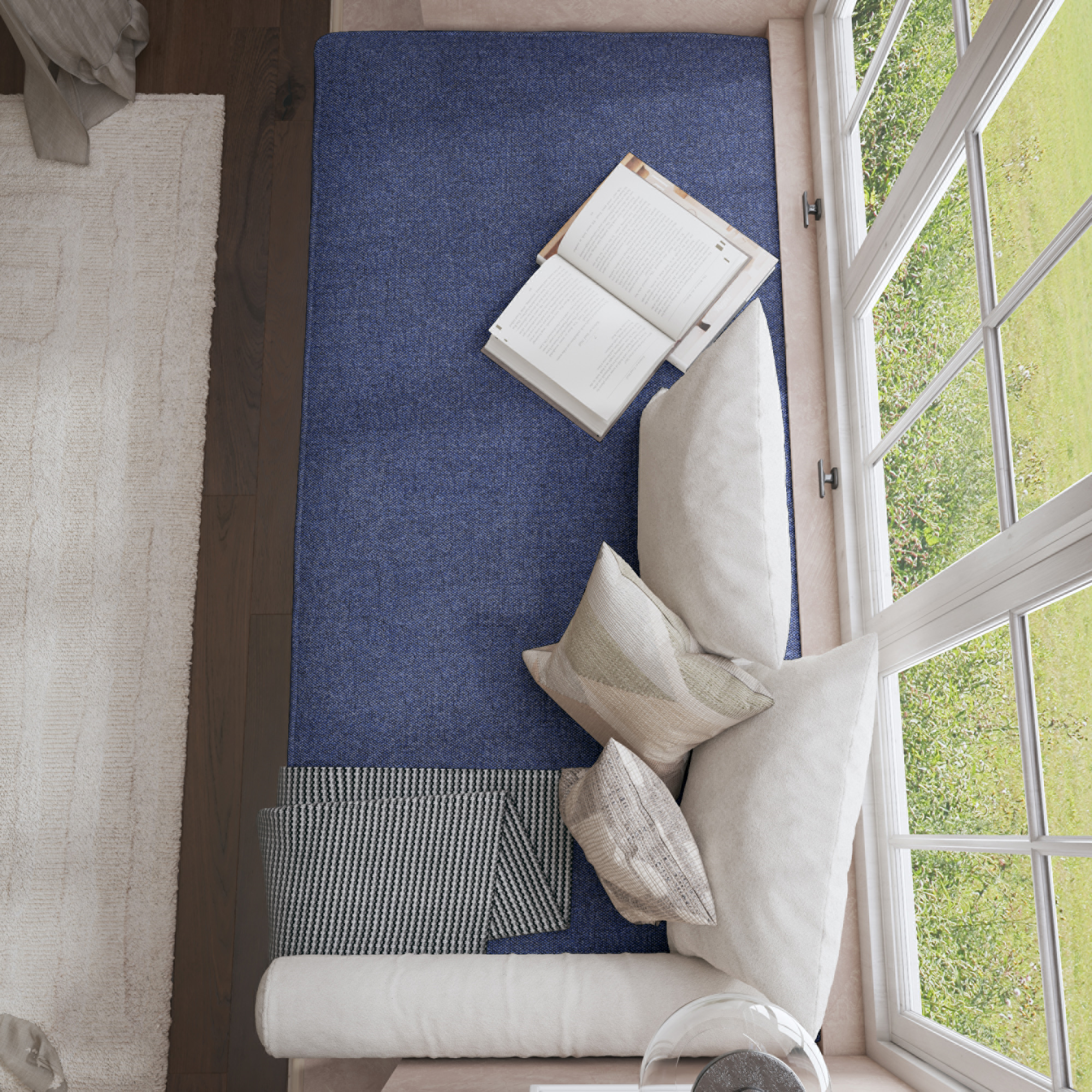 Farmhouse Flat Bench Cushion Transforms Your Dining Bench With Rustic Style.