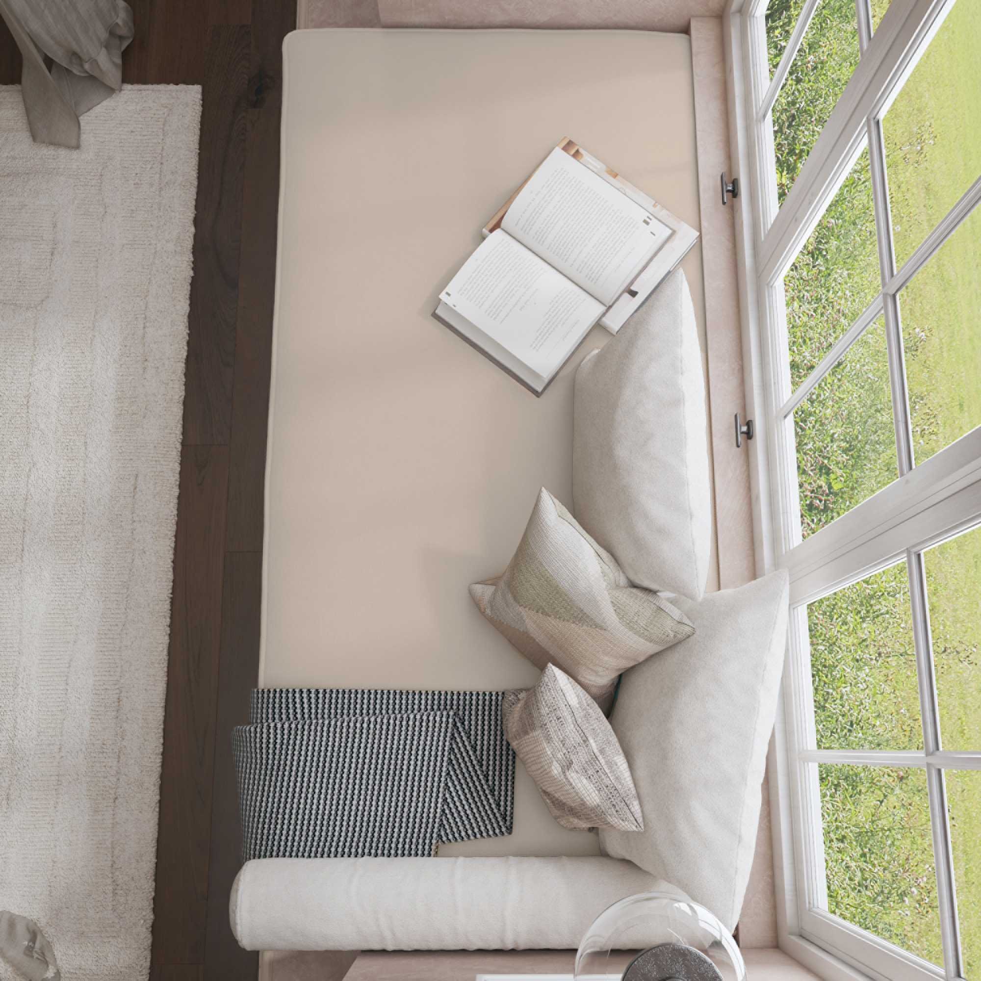 Farmhouse Flat Bench Cushion Transforms Your Dining Bench With Rustic Style.