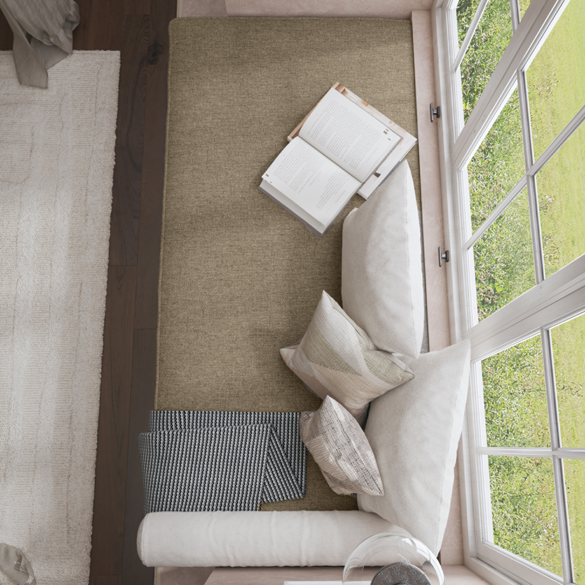 Farmhouse Flat Bench Cushion Transforms Your Dining Bench With Rustic Style.