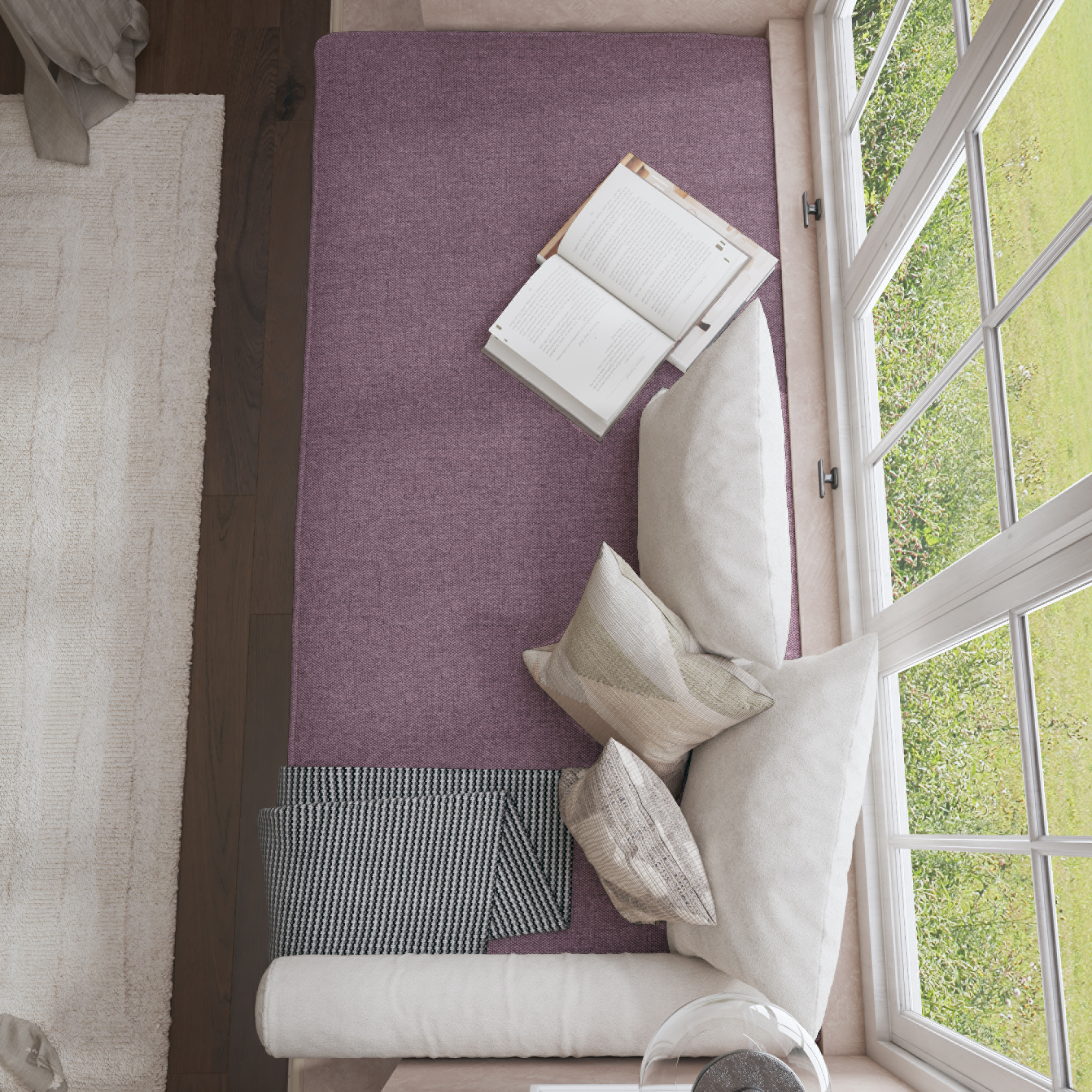 Farmhouse Flat Bench Cushion Transforms Your Dining Bench With Rustic Style.