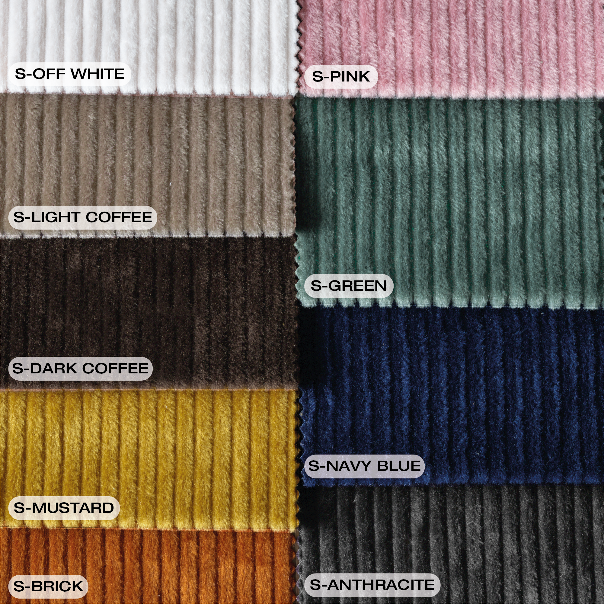 FELIXX Velvet Comfy Modern Pouf - Brick