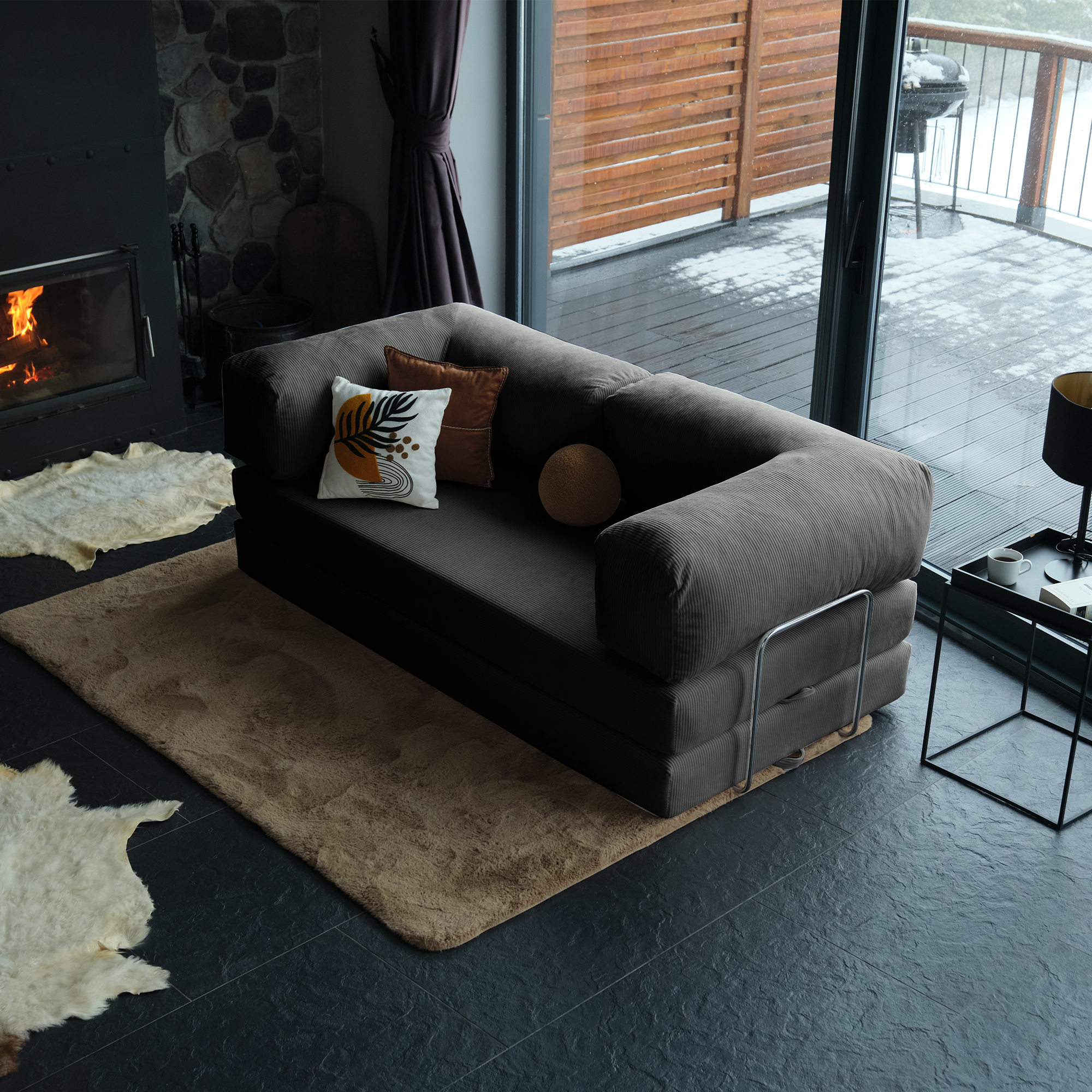 Modern Teddy Couch With Clean Lines And A Timeless Look, Adding Both Comfort And Style To Any Contemporary Living Room