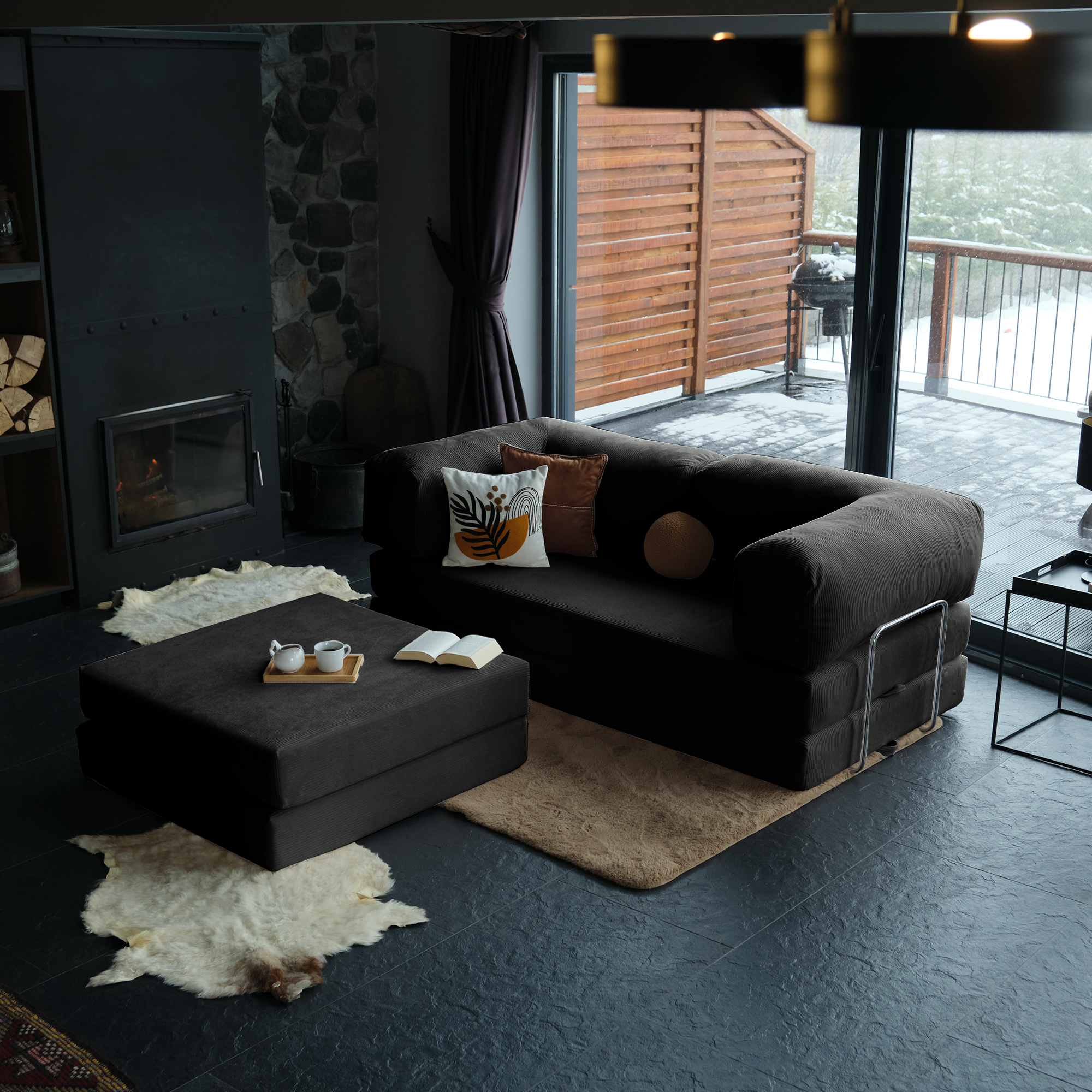 Modern Teddy Couch With Clean Lines And A Timeless Look, Adding Both Comfort And Style To Any Contemporary Living Room