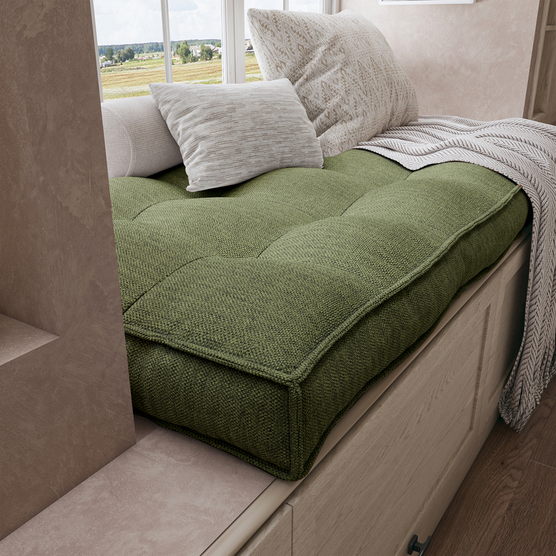 Tufted Window Seat Cushion Brings Timeless Charm and Everyday Relaxation.