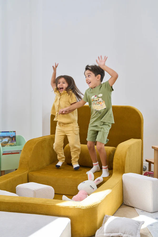 Single Funbed Mustard Color