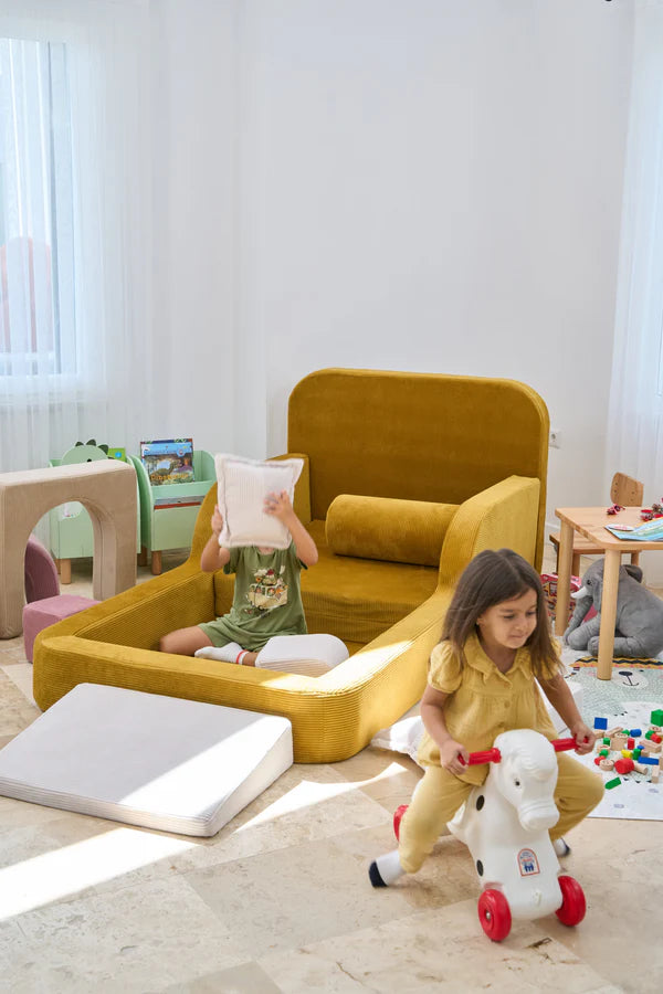 Single Funbed Mustard Color