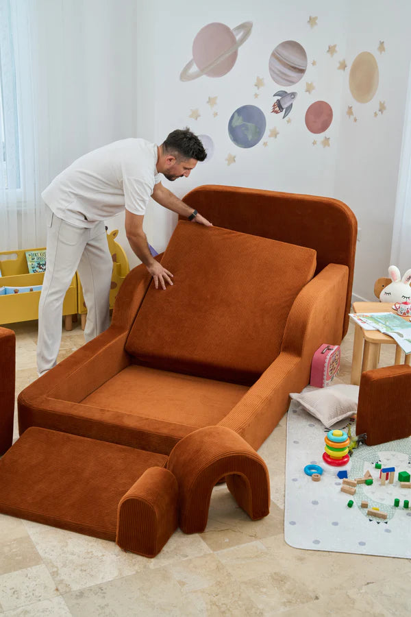 Single Funbed Brick Color