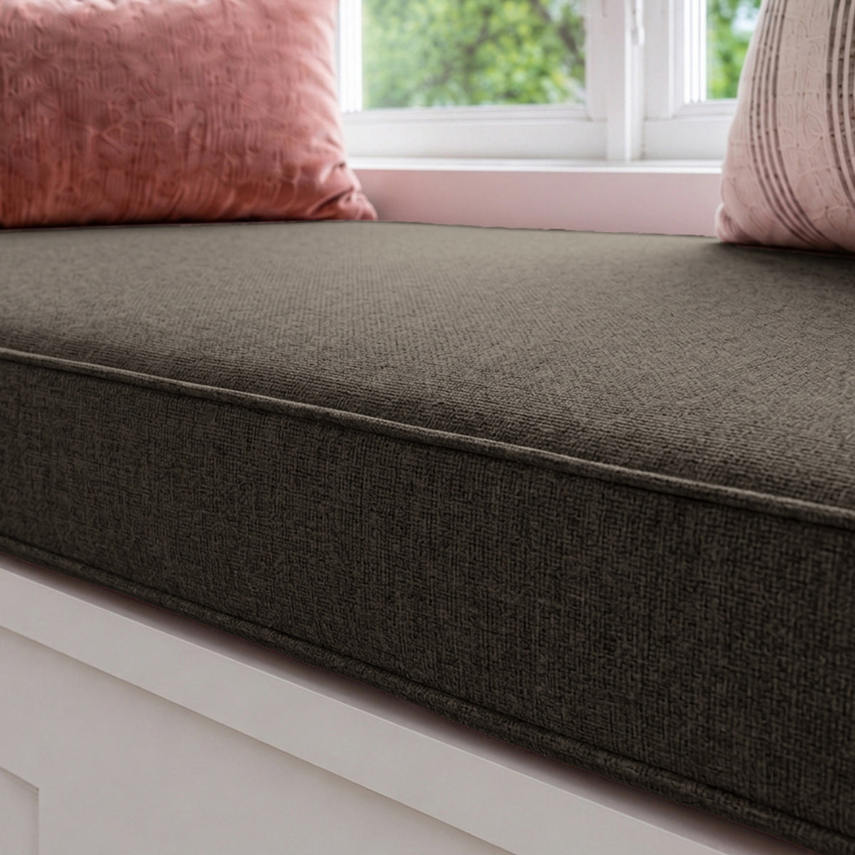 Custom Olive Flat Bench Cushion - RS/11