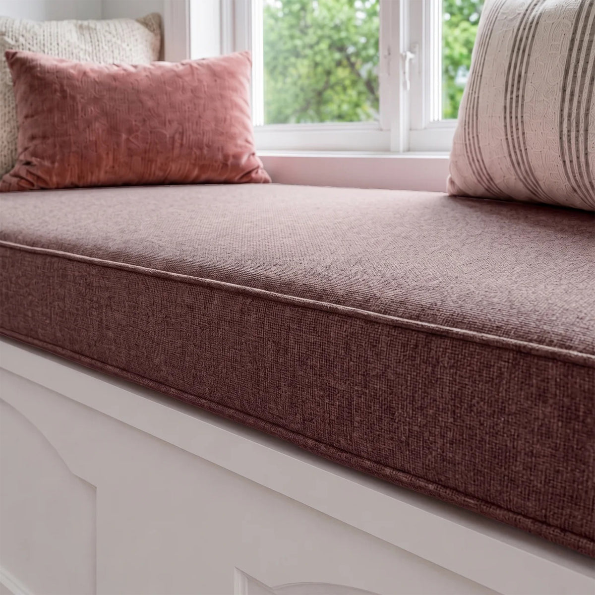 Custom Rose Flat Bench Cushion Cover - RS/6