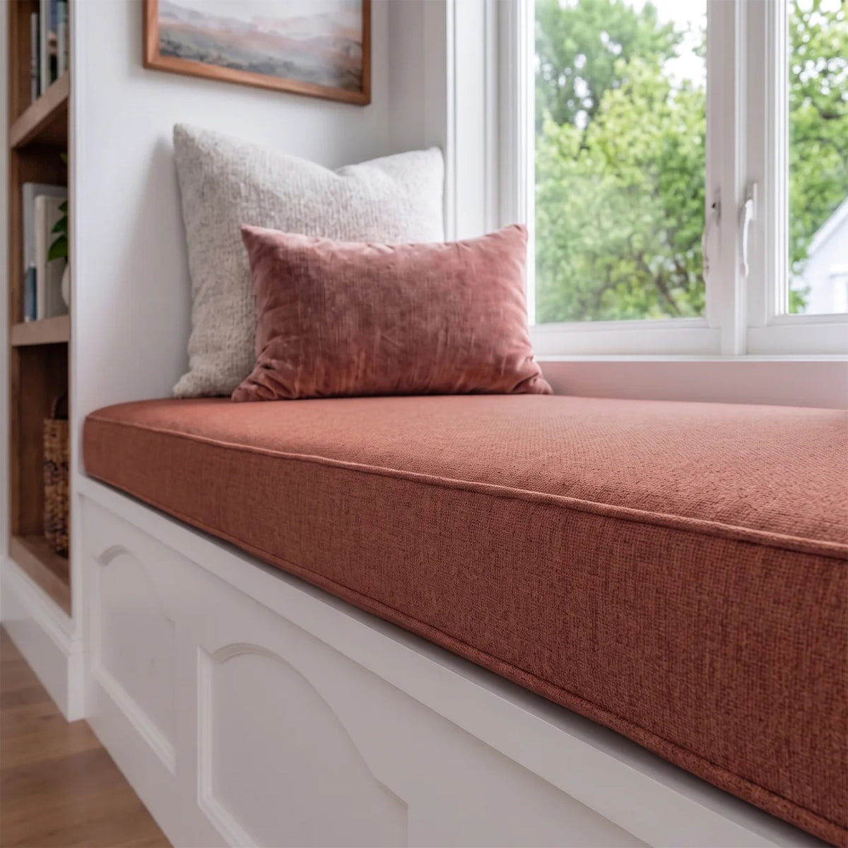 Custom Brick Flat Bench Cushion Cover - RS/9