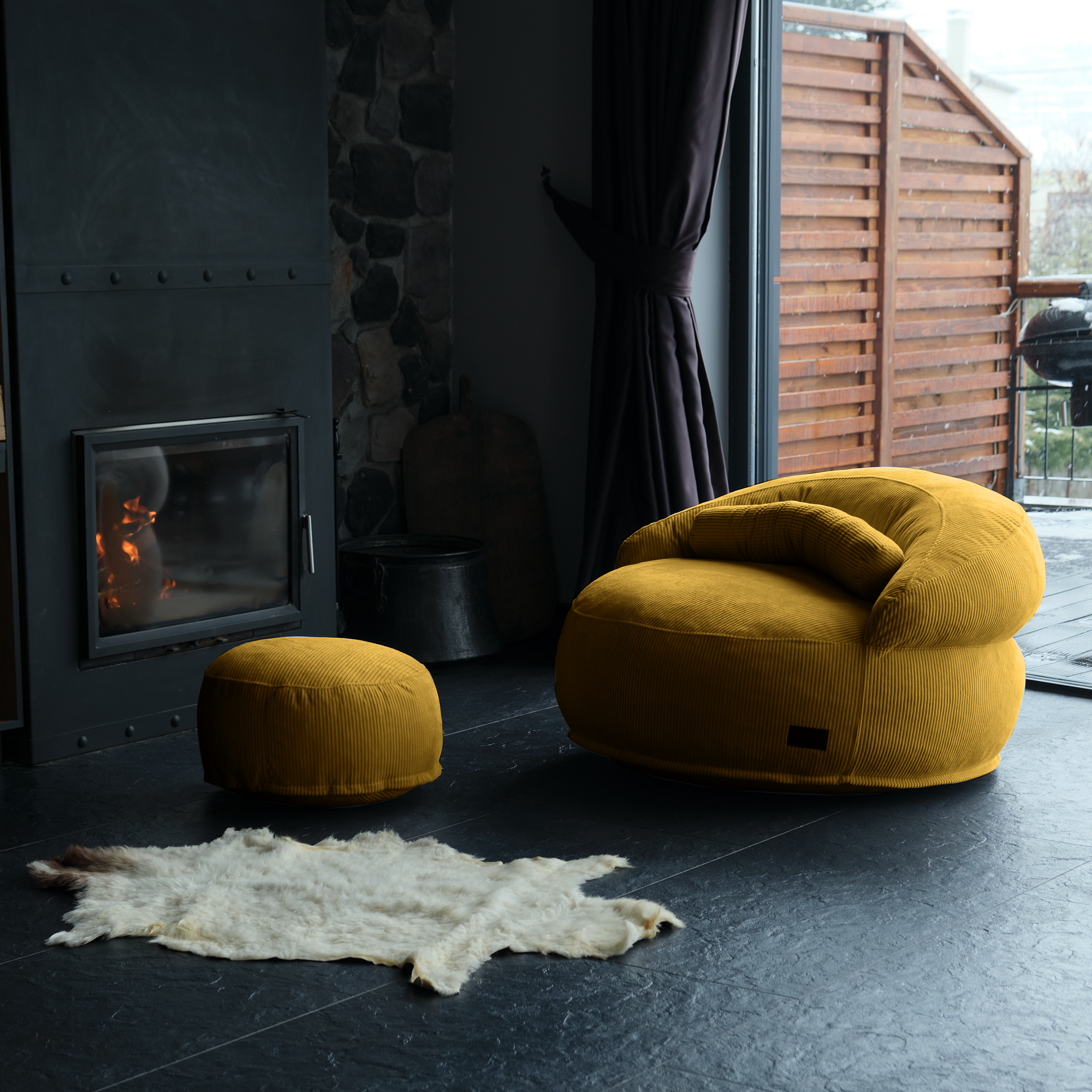 Corduroy Pouf Seating Adds Comfort And Elegance To Any Room