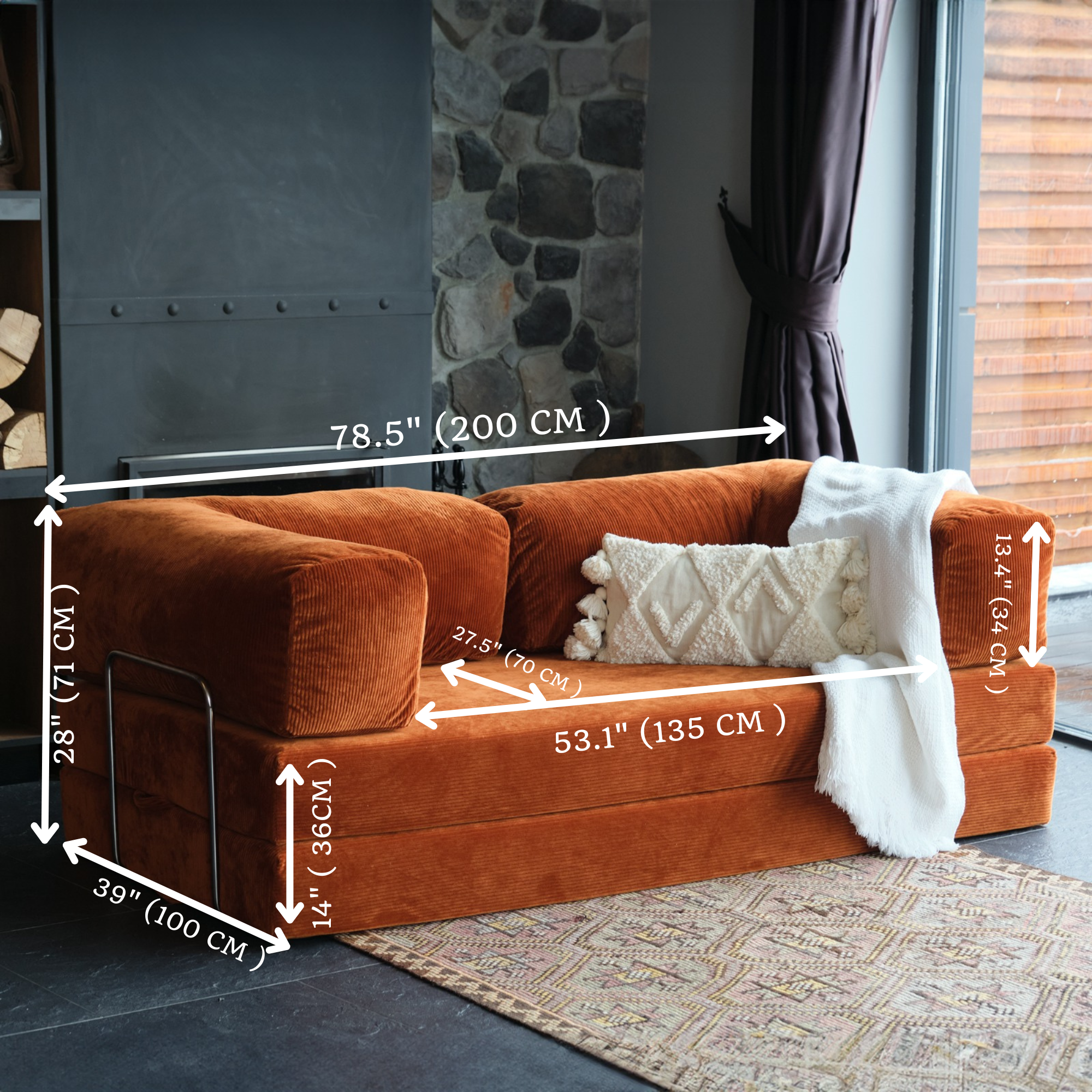 Corduroy Teddy Sofa With Textured Fabric And Modern Charm, Ideal For Creating A Stylish And Comfortable Home Atmosphere