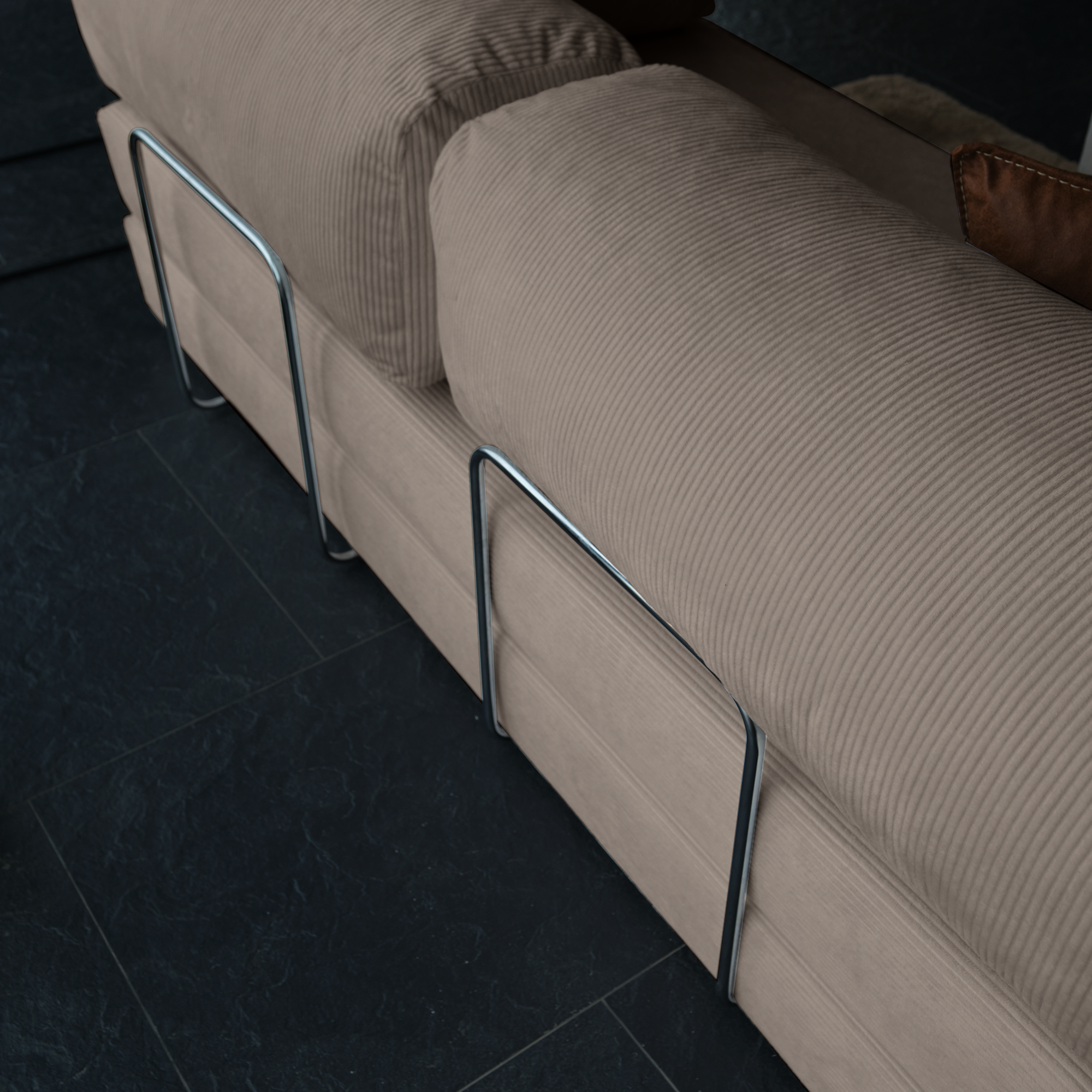 Corduroy Teddy Sofa With Textured Fabric And Modern Charm, Ideal For Creating A Stylish And Comfortable Home Atmosphere