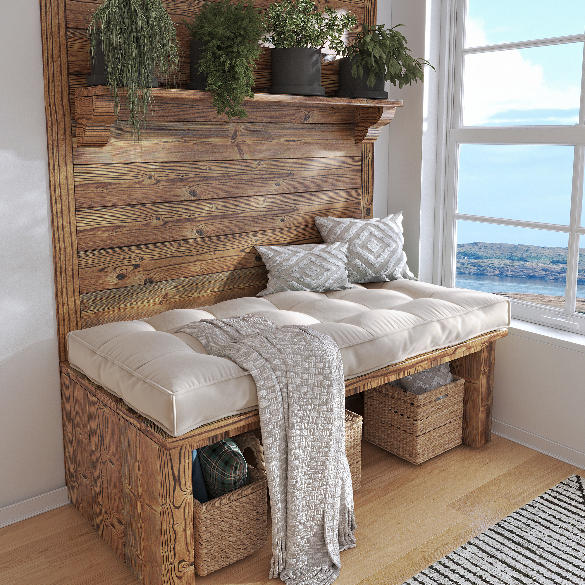 Create a Cozy Nook With a Custom Bench Cushion Tailored For Perfect Comfort.