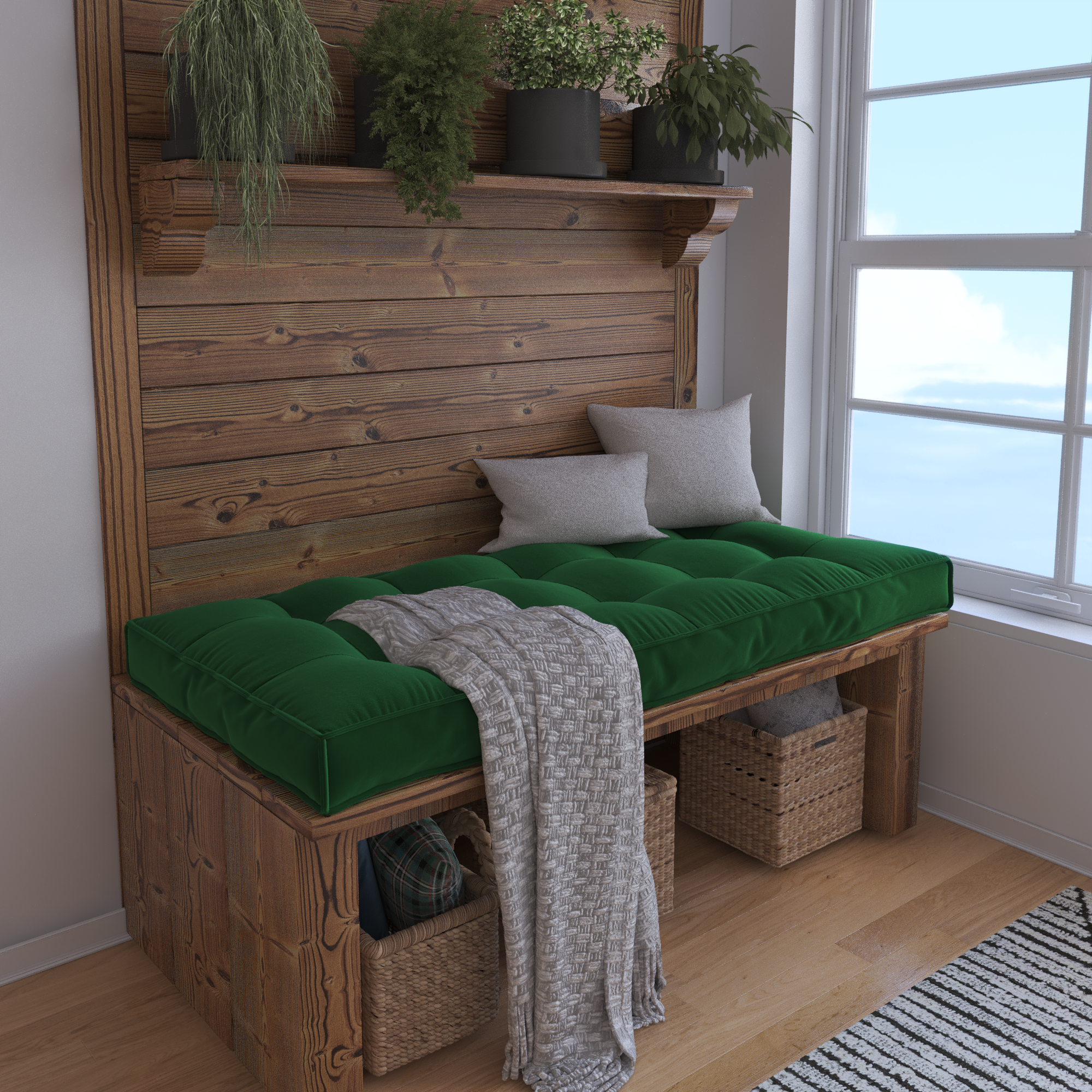Create a Cozy Nook With a Custom Bench Cushion Tailored For Perfect Comfort.