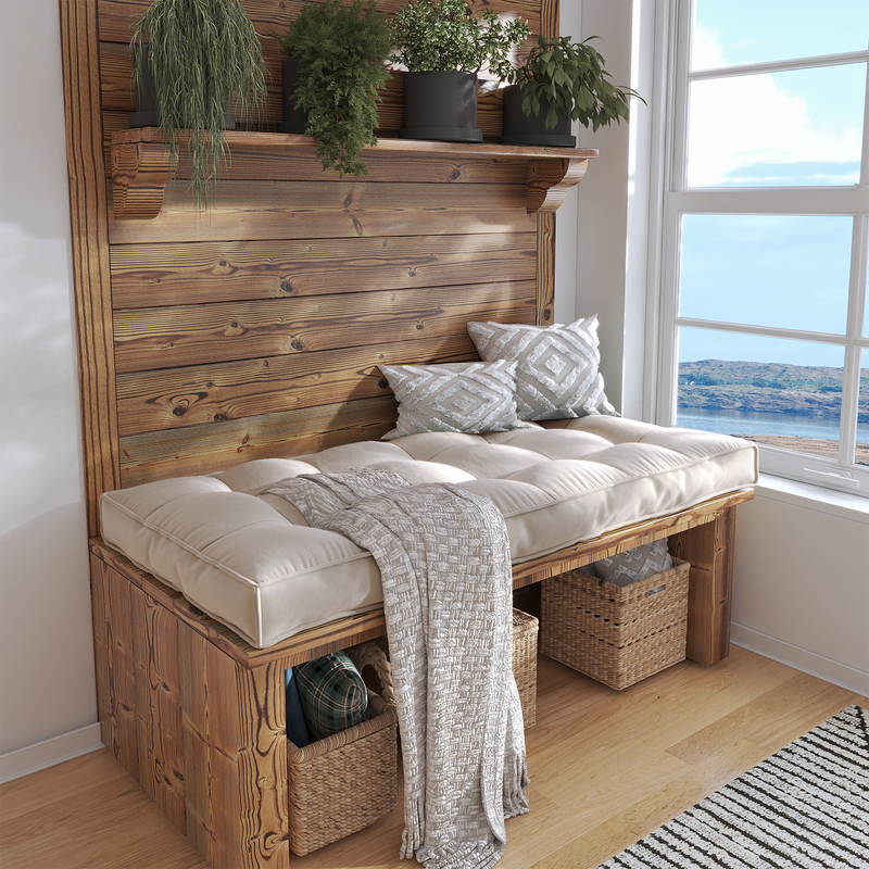 Create a Cozy Nook With a Custom Bench Cushion Tailored For Perfect Comfort.