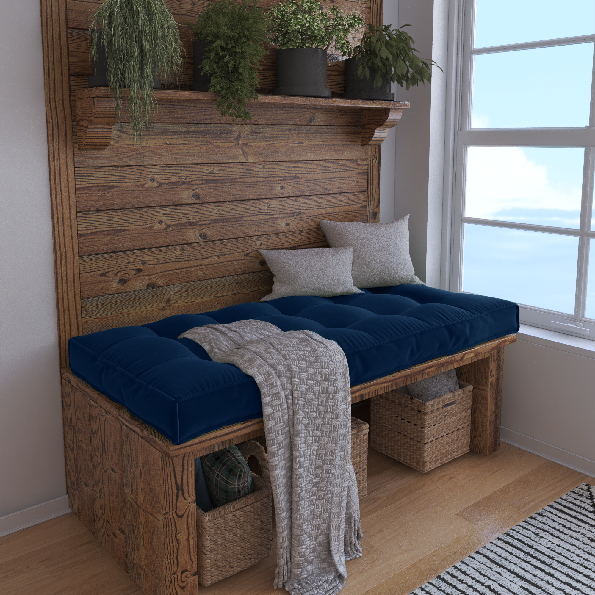 Create a Cozy Nook With a Custom Bench Cushion Tailored For Perfect Comfort.
