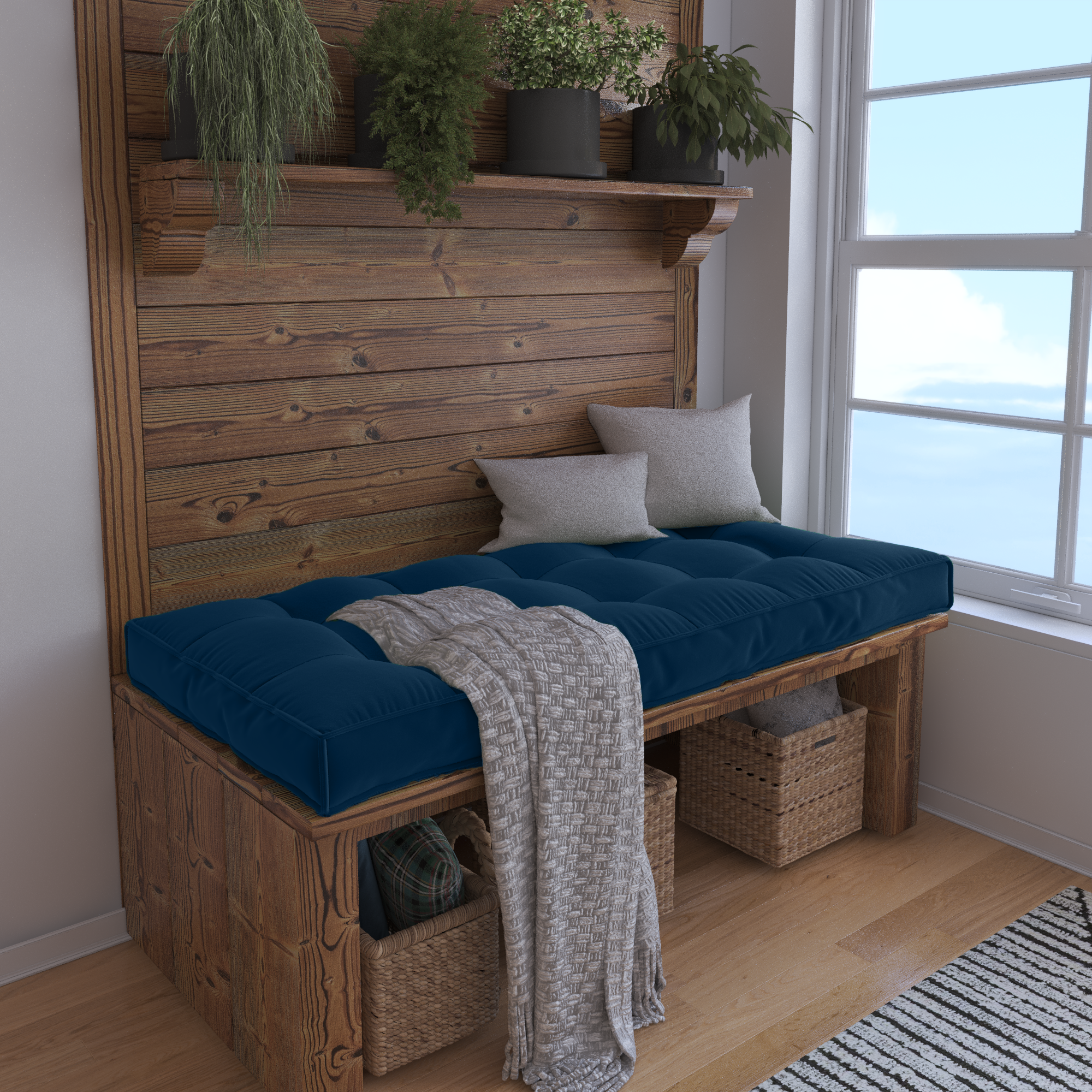 Create a Cozy Nook With a Custom Bench Cushion Tailored For Perfect Comfort.