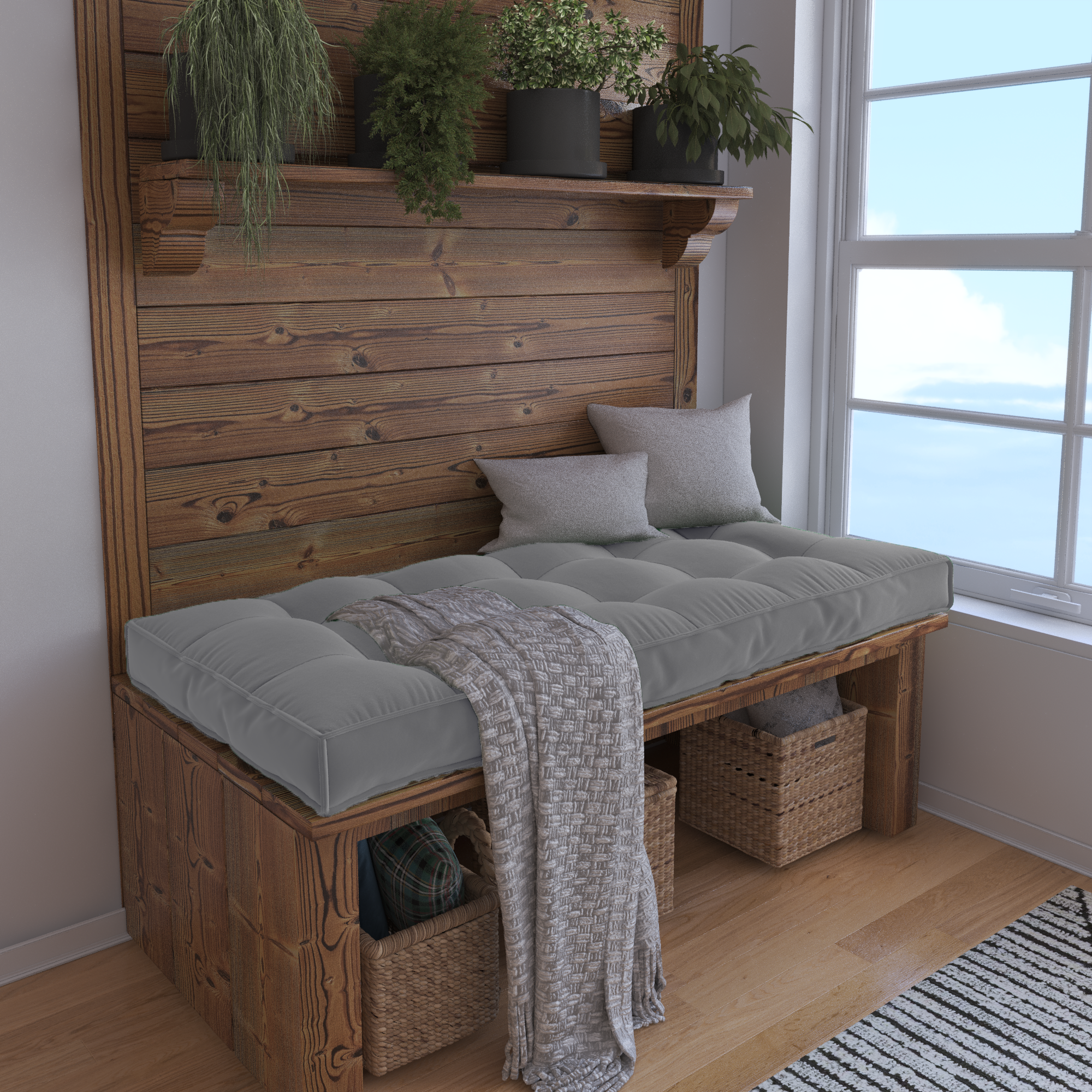 Create a Cozy Nook With a Custom Bench Cushion Tailored For Perfect Comfort.
