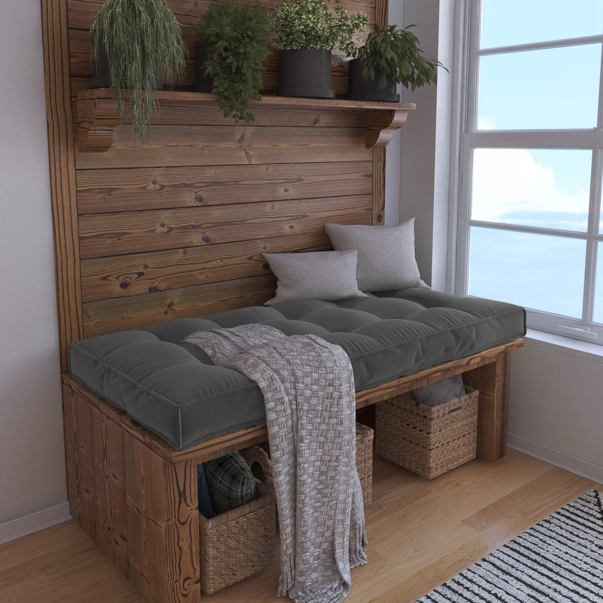 Create a Cozy Nook With a Custom Bench Cushion Tailored For Perfect Comfort.