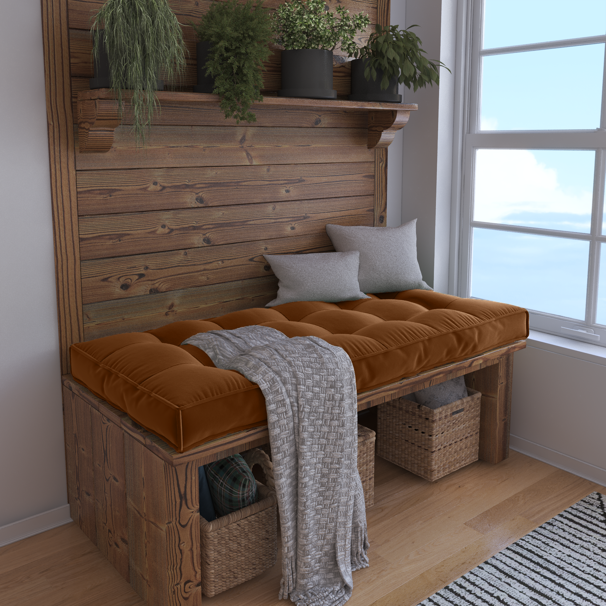 Create a Cozy Nook With a Custom Bench Cushion Tailored For Perfect Comfort.