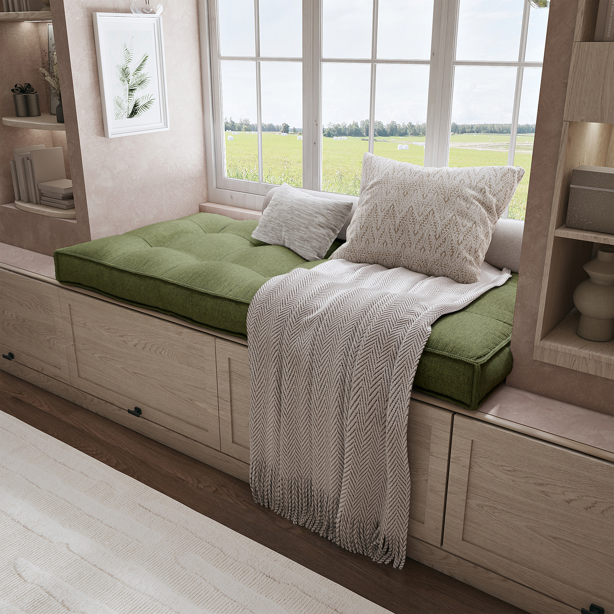 Create a Cozy Nook With a Custom Bench Cushion Tailored For Perfect Comfort.