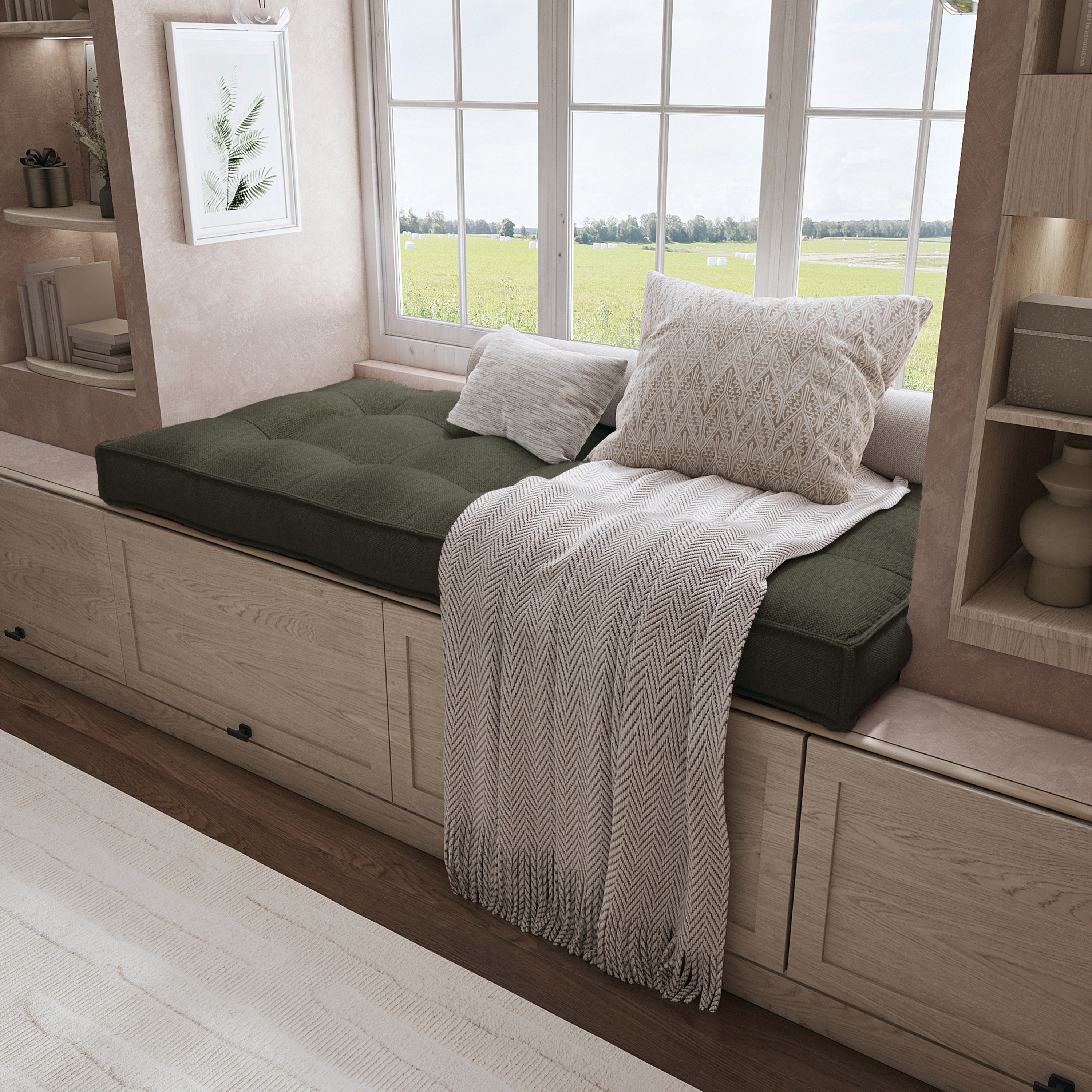 Create a Cozy Nook With a Custom Bench Cushion Tailored For Perfect Comfort.