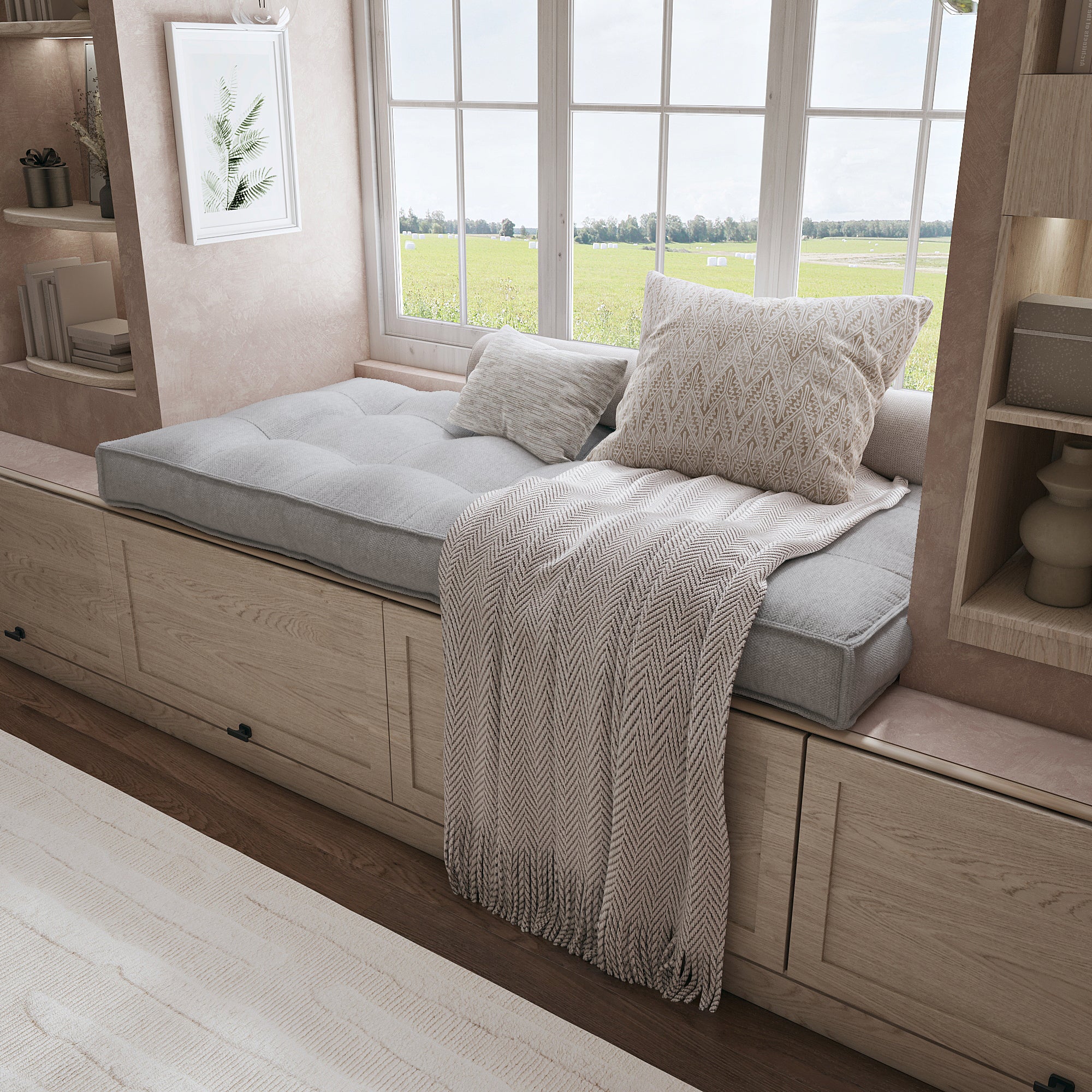 Create a Cozy Nook With a Custom Bench Cushion Tailored For Perfect Comfort.