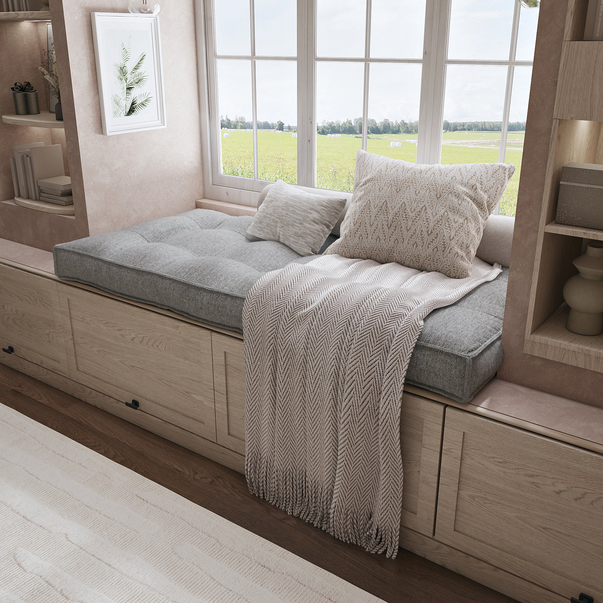 Create a Cozy Nook With a Custom Bench Cushion Tailored For Perfect Comfort.