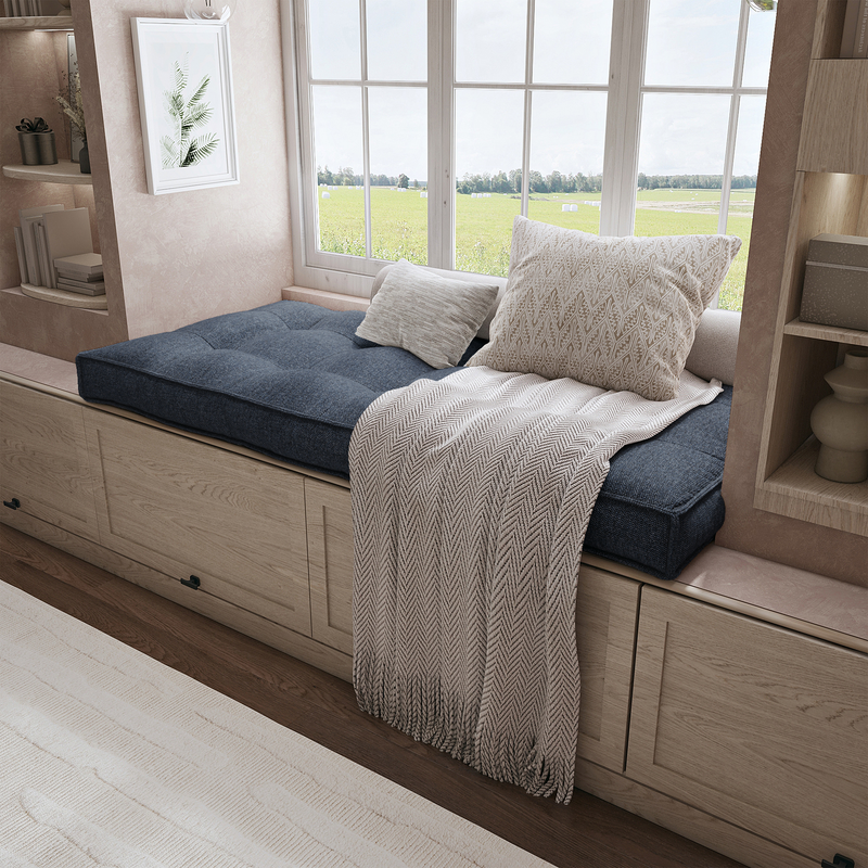 Create a Cozy Nook With a Custom Bench Cushion Tailored For Perfect Comfort.