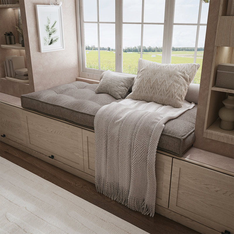 Create a Cozy Nook With a Custom Bench Cushion Tailored For Perfect Comfort.