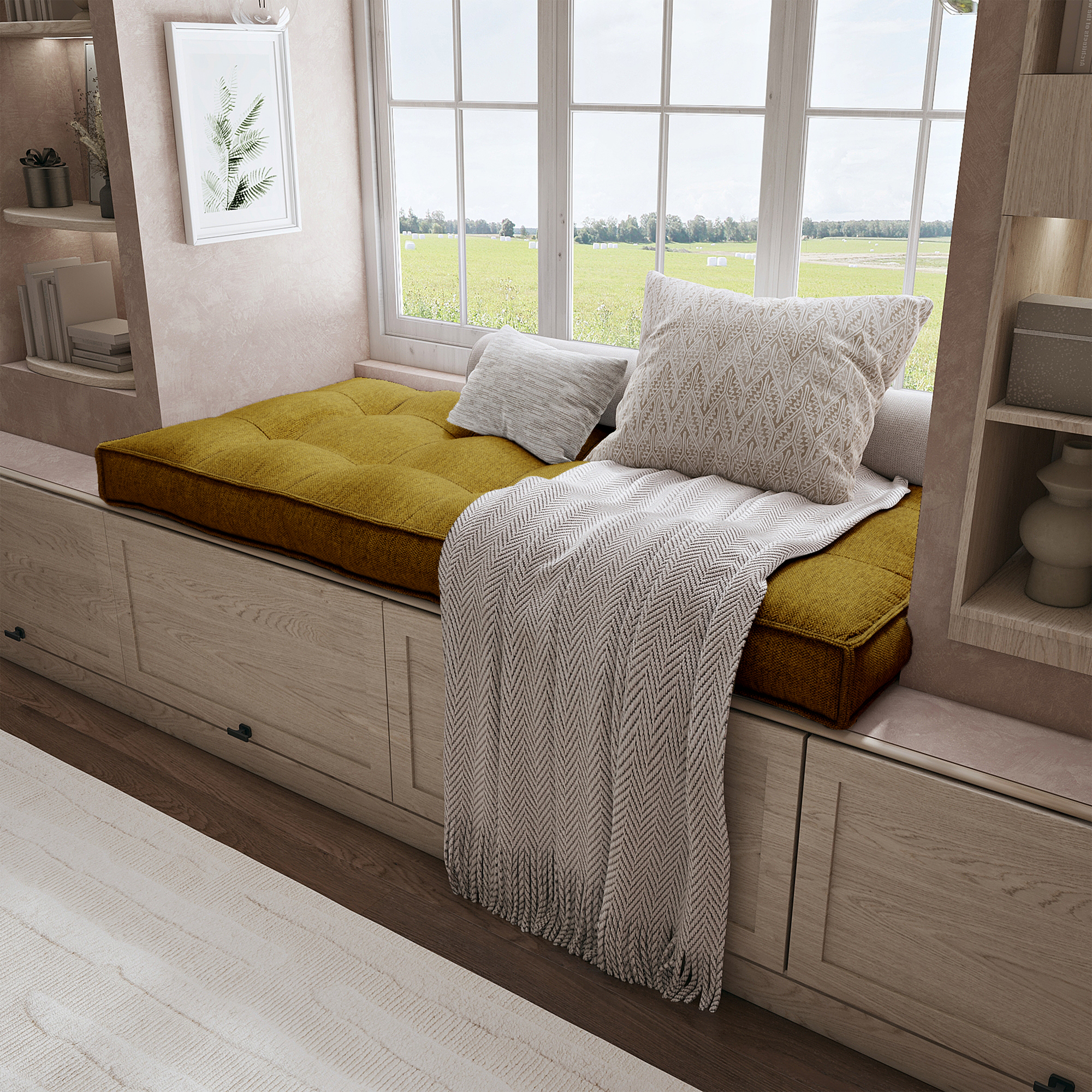 Create a Cozy Nook With a Custom Bench Cushion Tailored For Perfect Comfort.