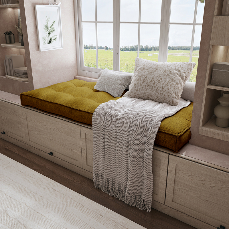 Create a Cozy Nook With a Custom Bench Cushion Tailored For Perfect Comfort.